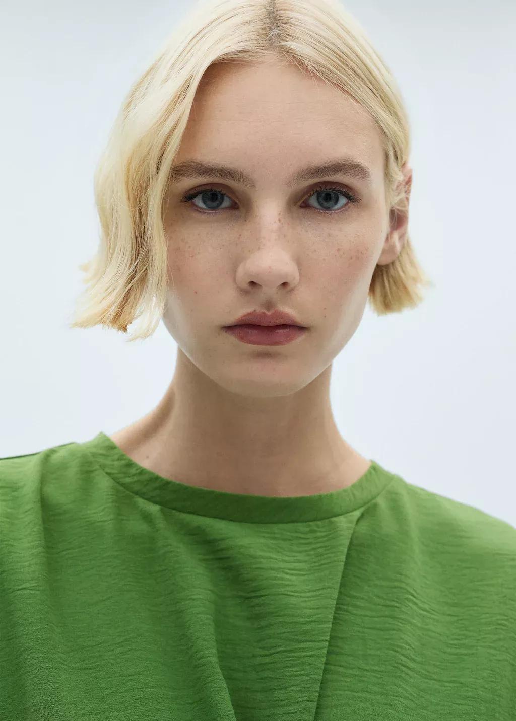 Green Midi-Dress With Knot Detail, , large image number 1