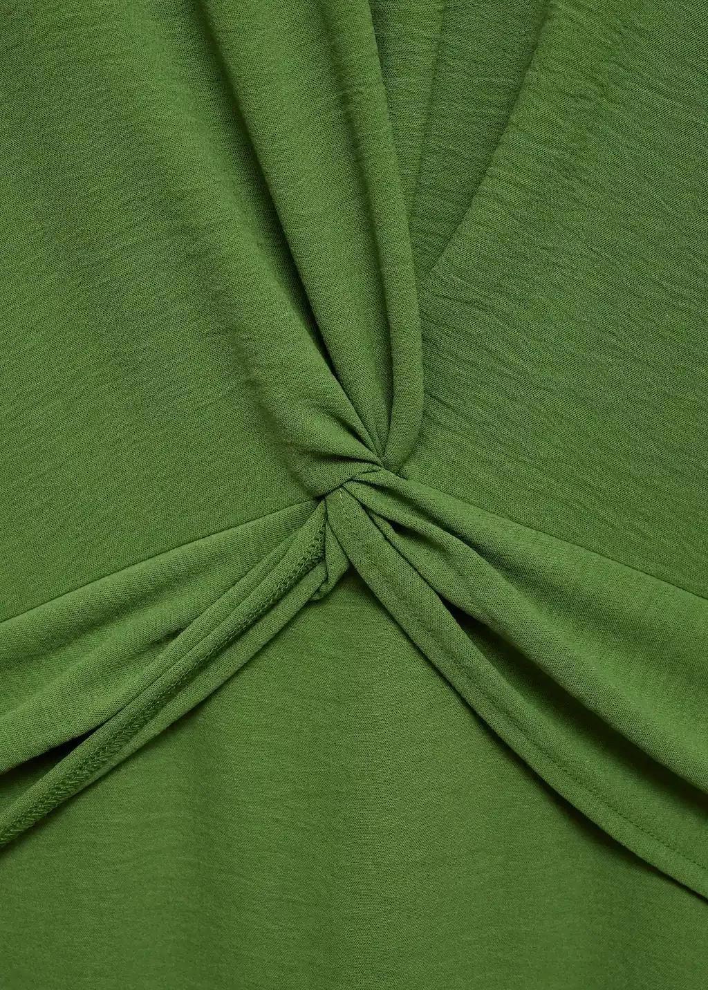Green Midi-Dress With Knot Detail, , large image number 3