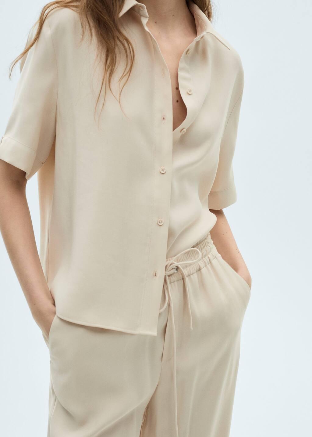 Beige Straight Suit Trousers, , large image number 4
