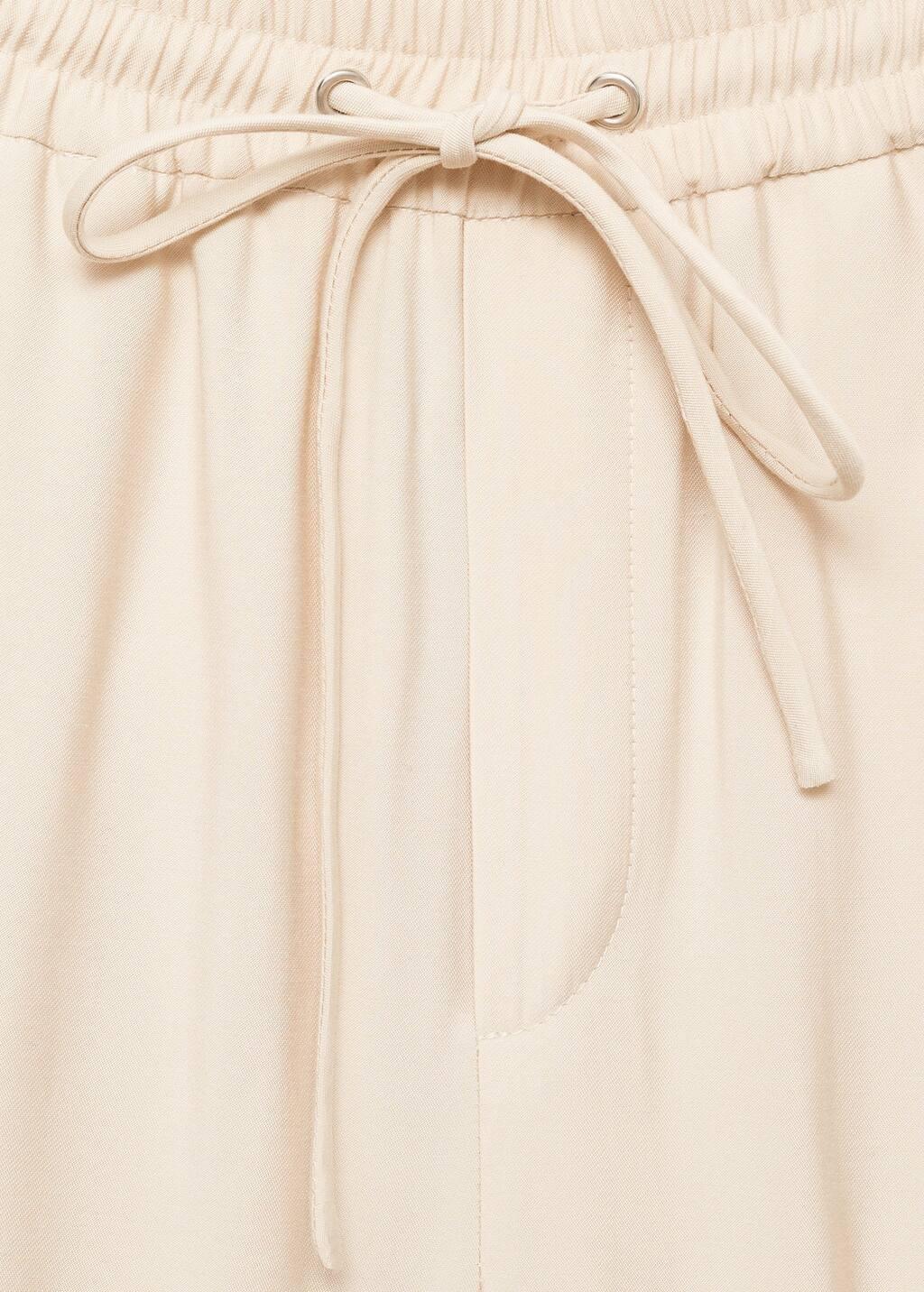 Beige Straight Suit Trousers, , large image number 5