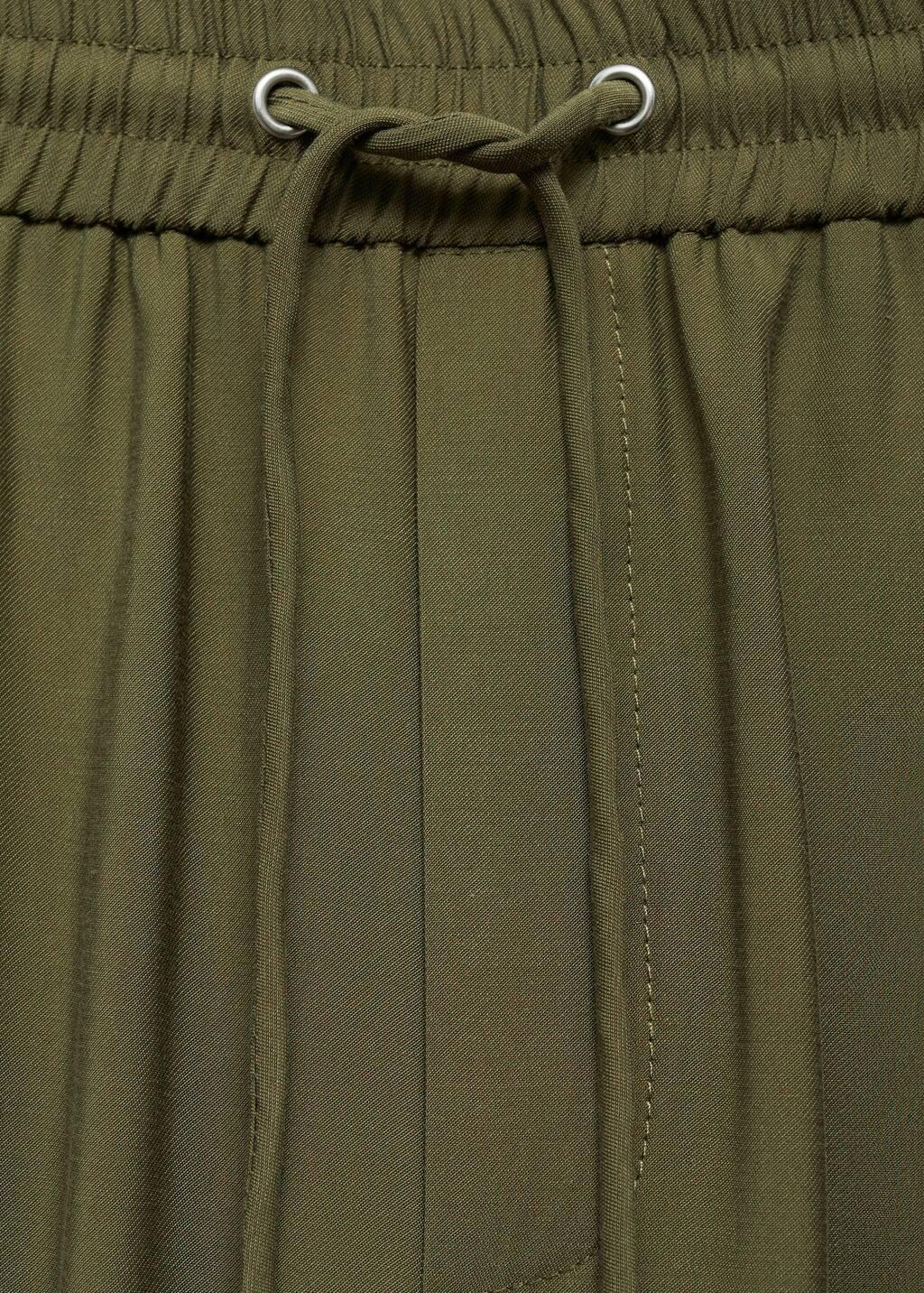 Khaki Straight Suit Trousers, , large image number 5
