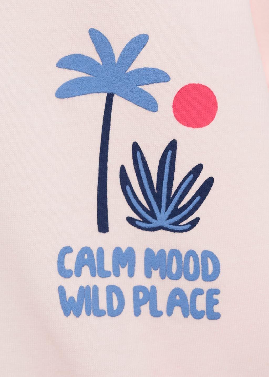 Pink Printed Cotton-Blend T-Shirt, , large image number 2