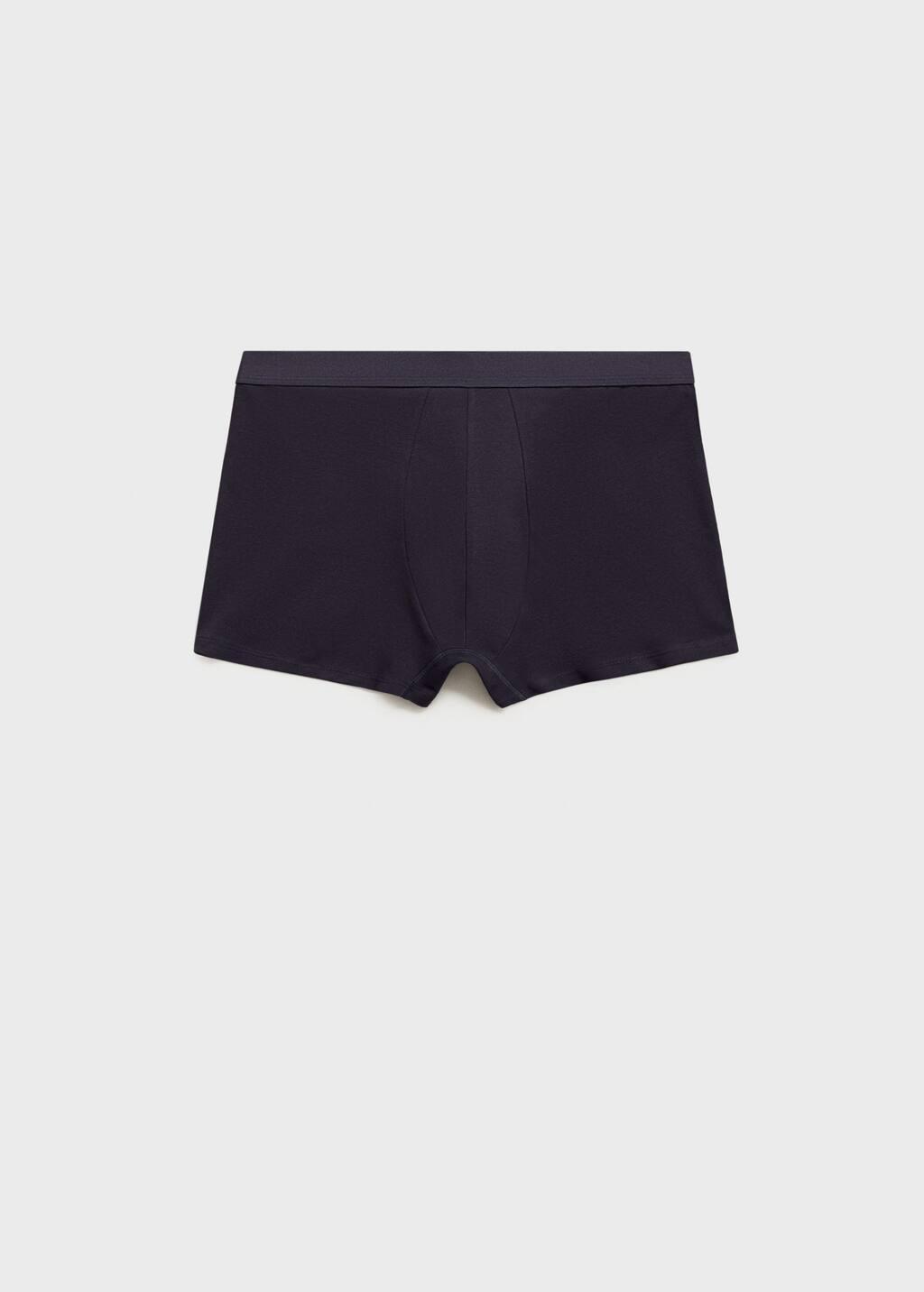 Navy 3-Pack Blue Cotton Boxer Shorts, , large image number 1