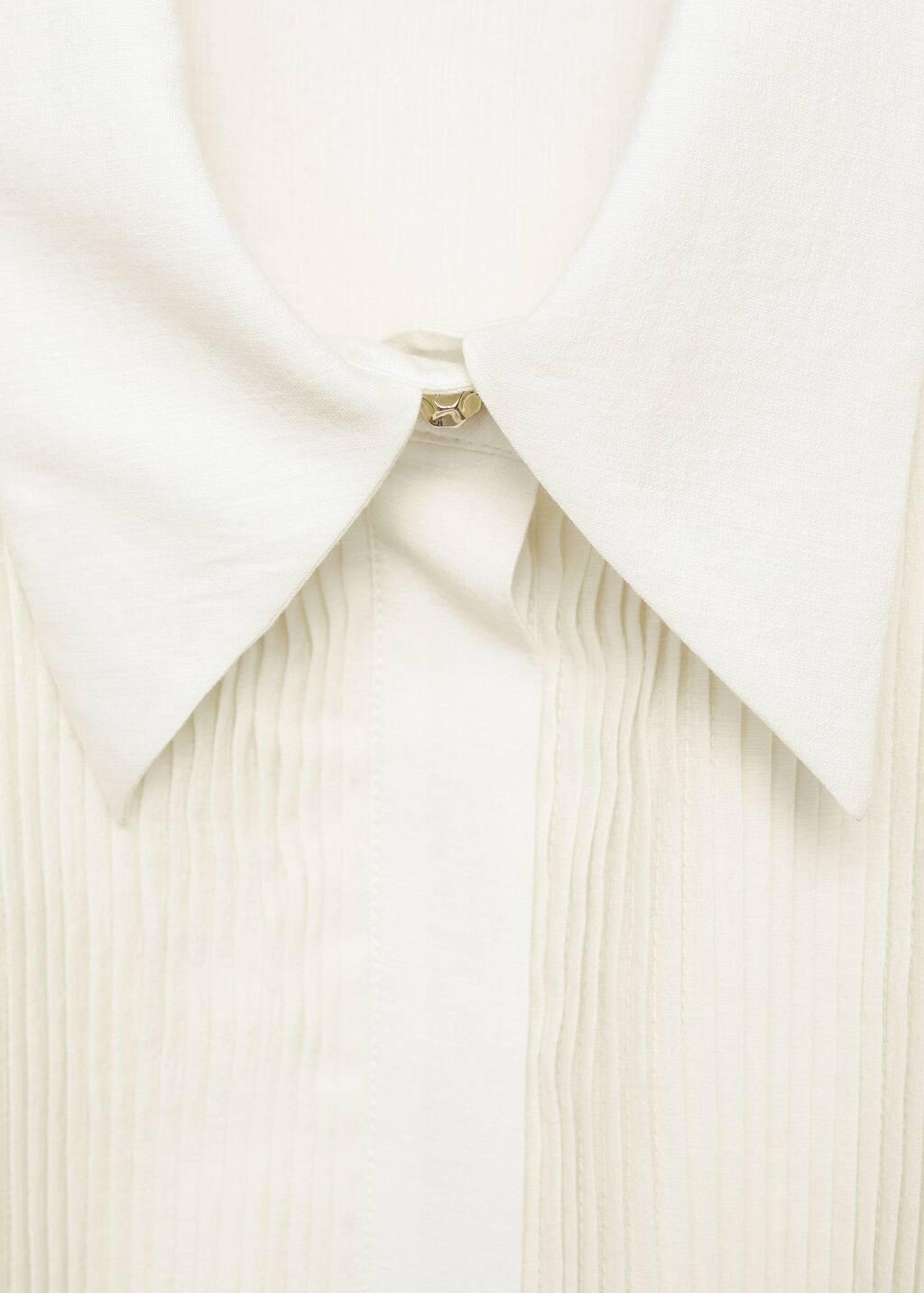 White Fluid Skirt With Contrasting Panel, , large image number 3