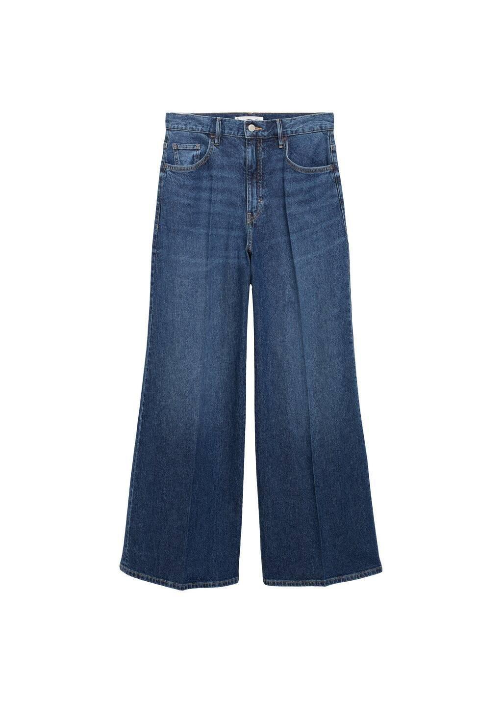 Blue High-Rise Wideleg Jeans, , large image number 2
