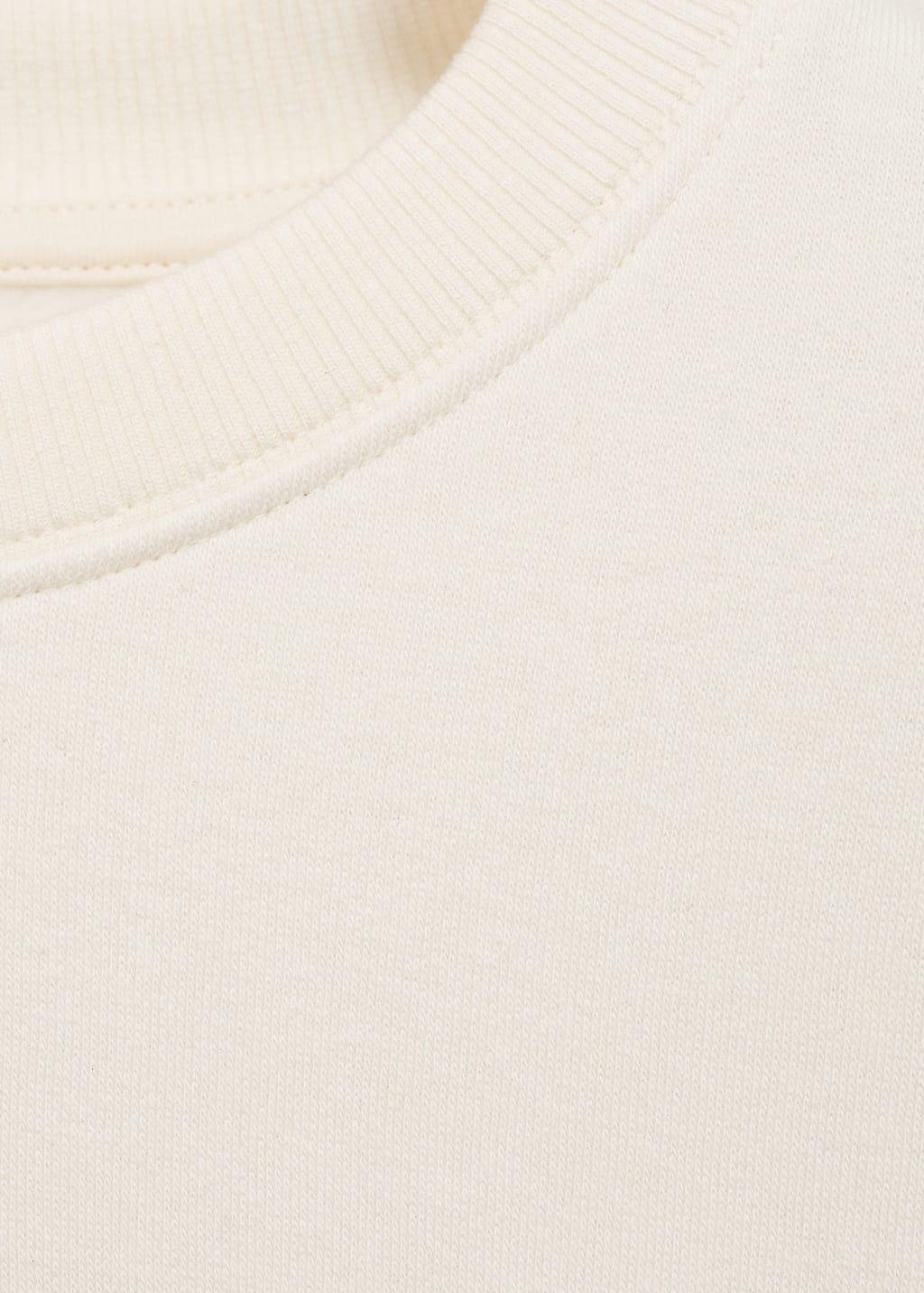 Beige Graphic Novelty Sweatshirt, , large image number 6