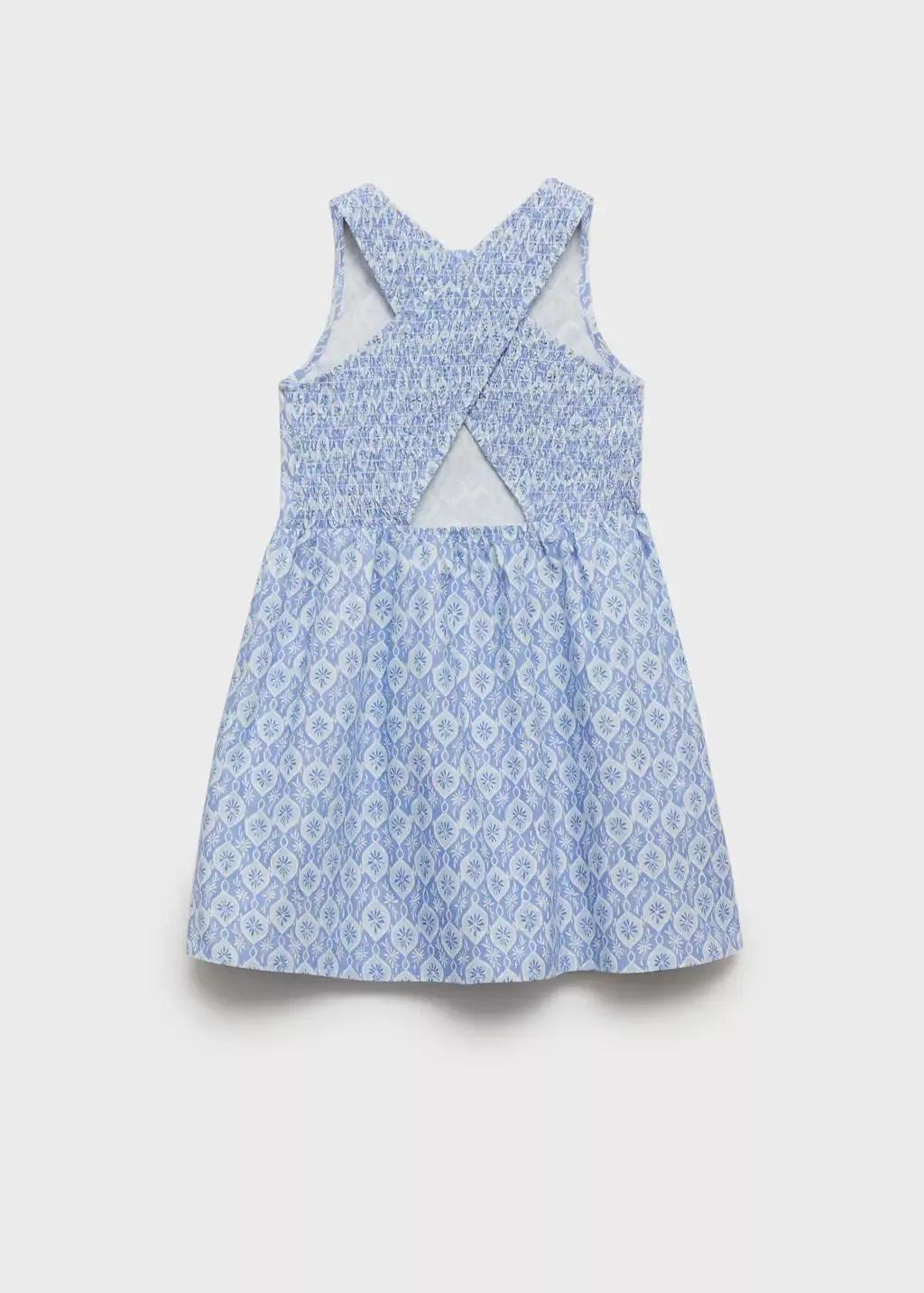 MEDIUM BLUE Printed ruffle dress, Kids Girl, , large image number 1