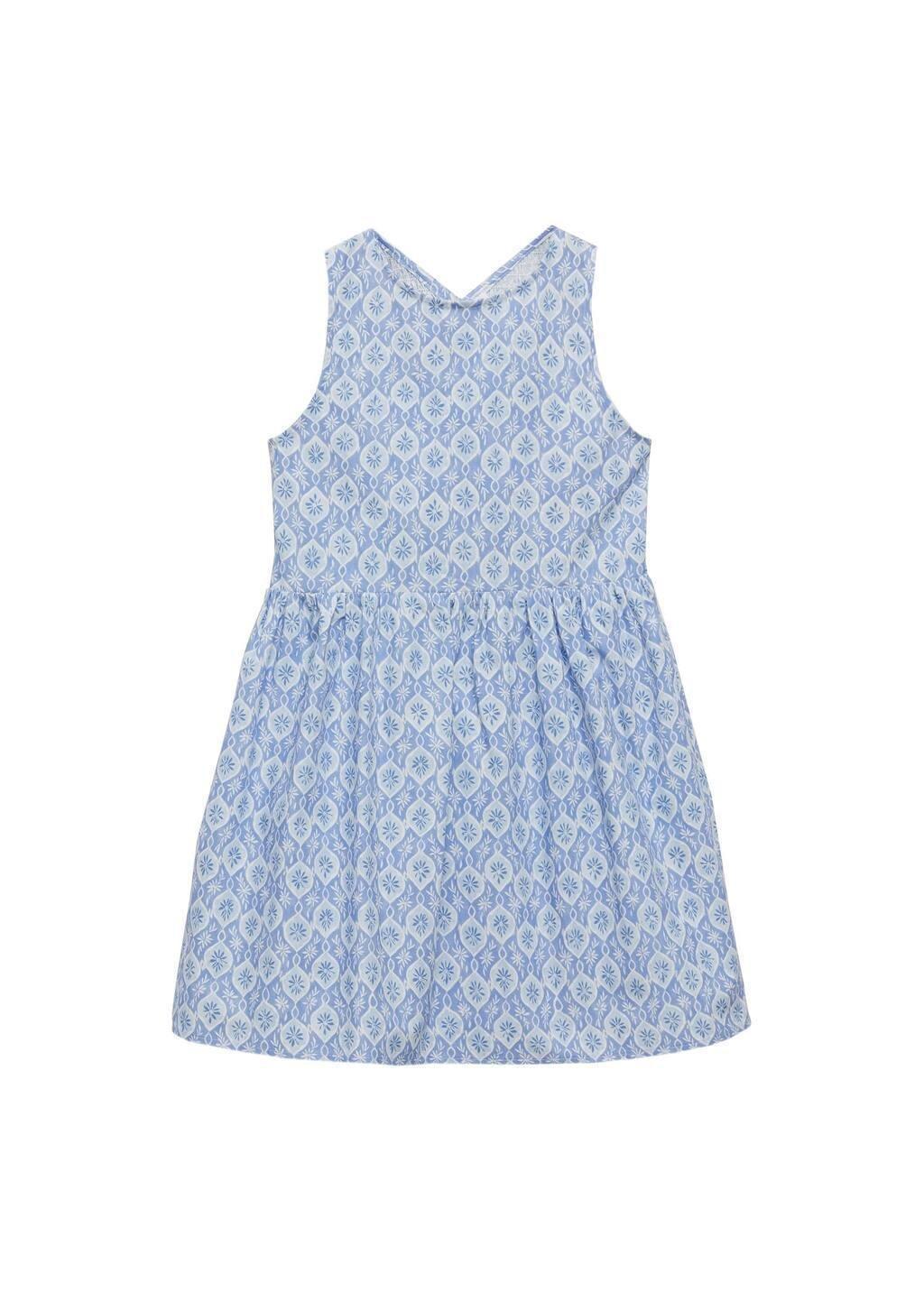 MEDIUM BLUE Printed ruffle dress, Kids Girl, , large image number 3
