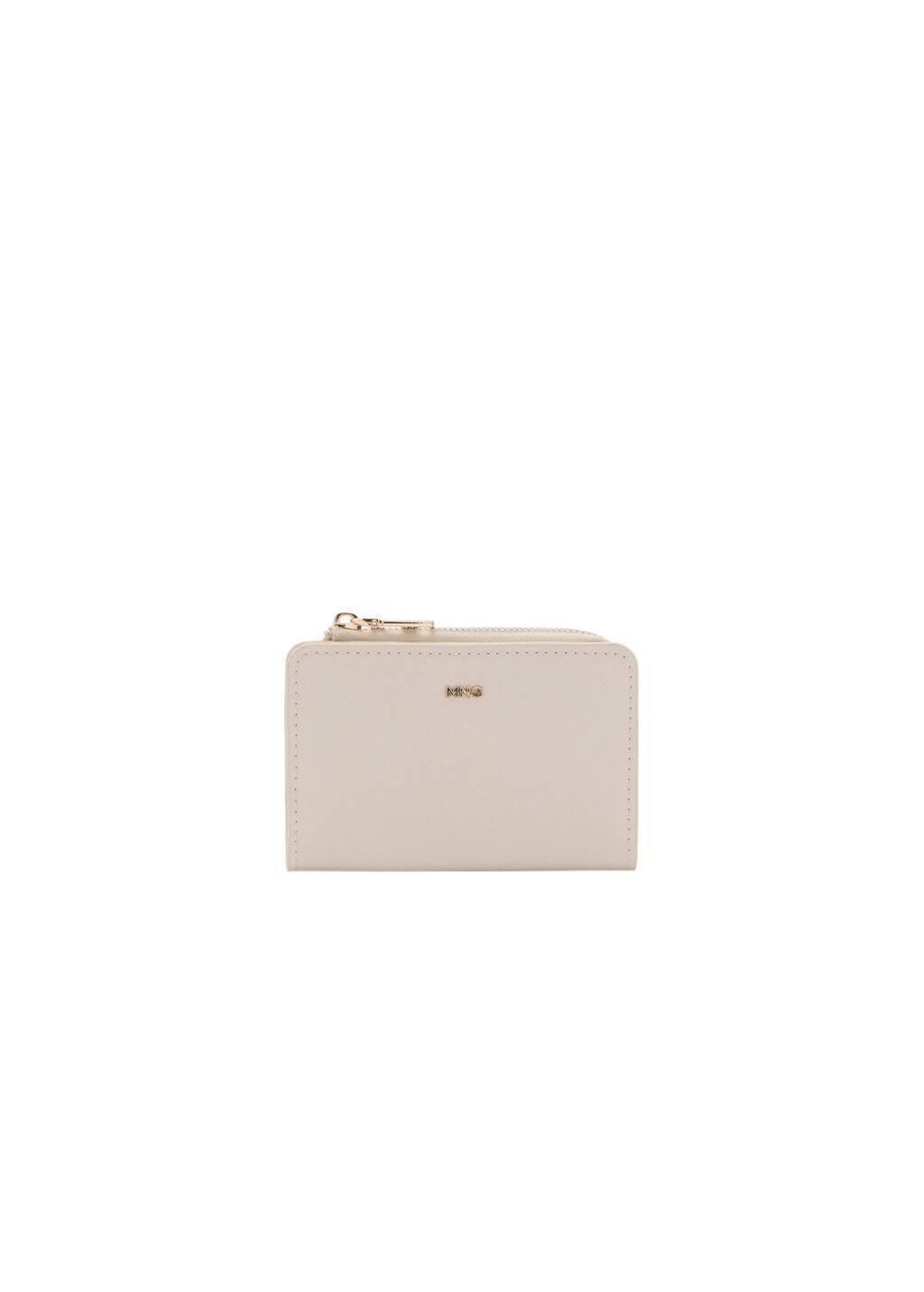 White Leather-Effect Wallet, Natural White, large image number 2
