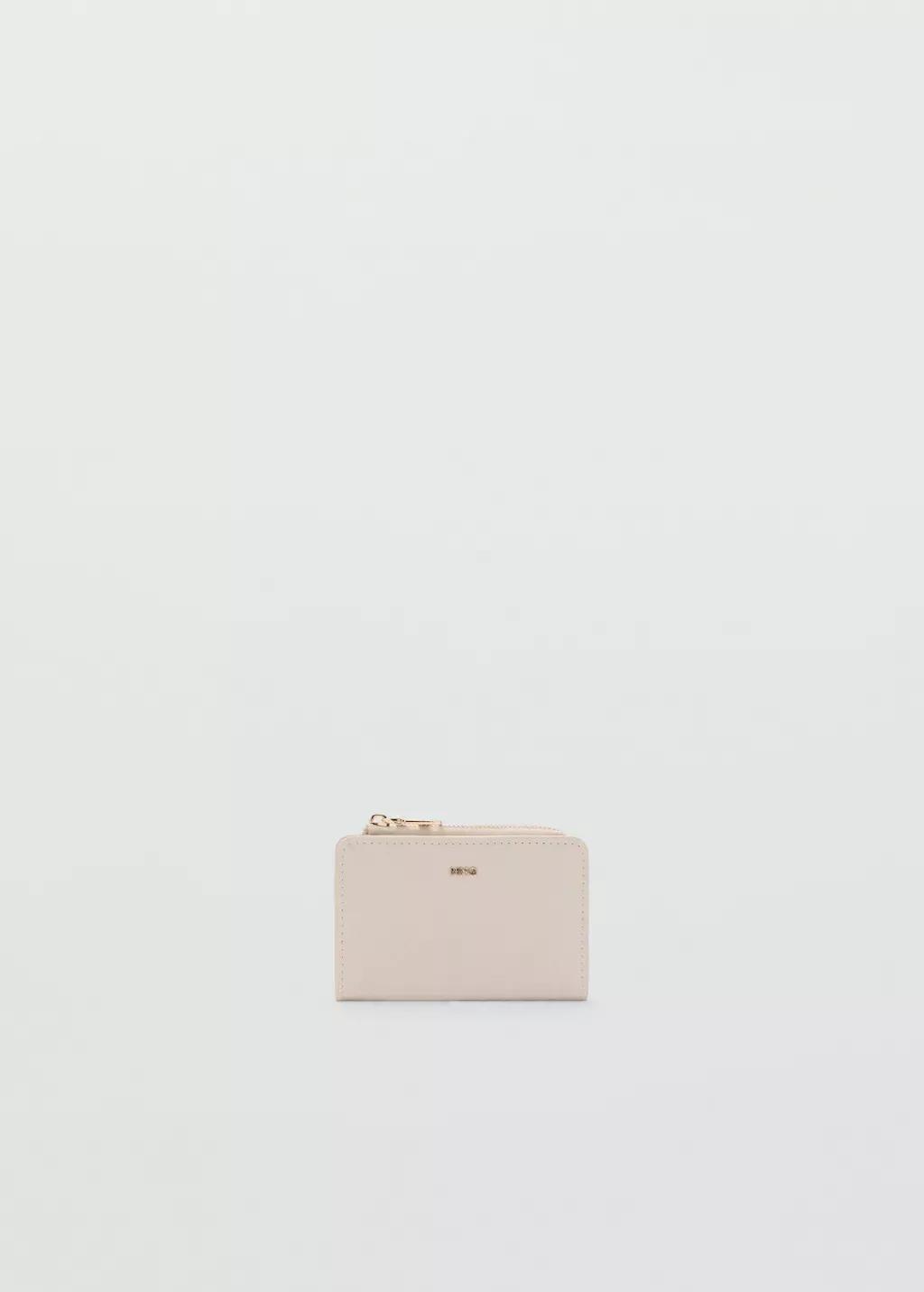 White Leather-Effect Wallet, Natural White, large image number 3