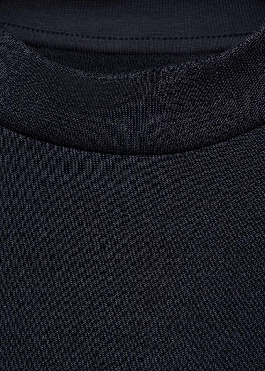 NAVY Plain cotton t-shirt, Kids Girl, , large image number 2