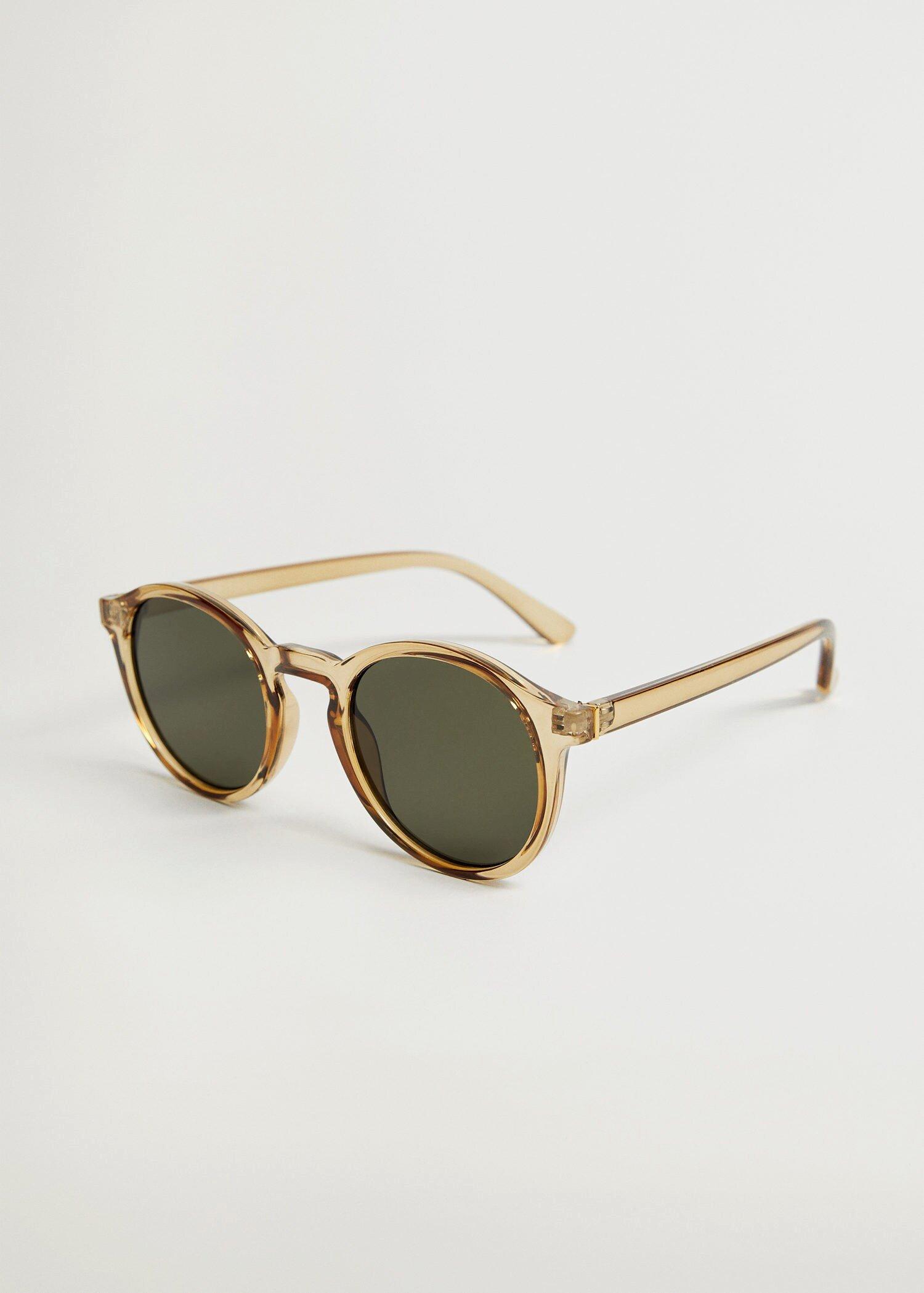 Dark Brown Rounded Sunglasses, Men, , large image number 0