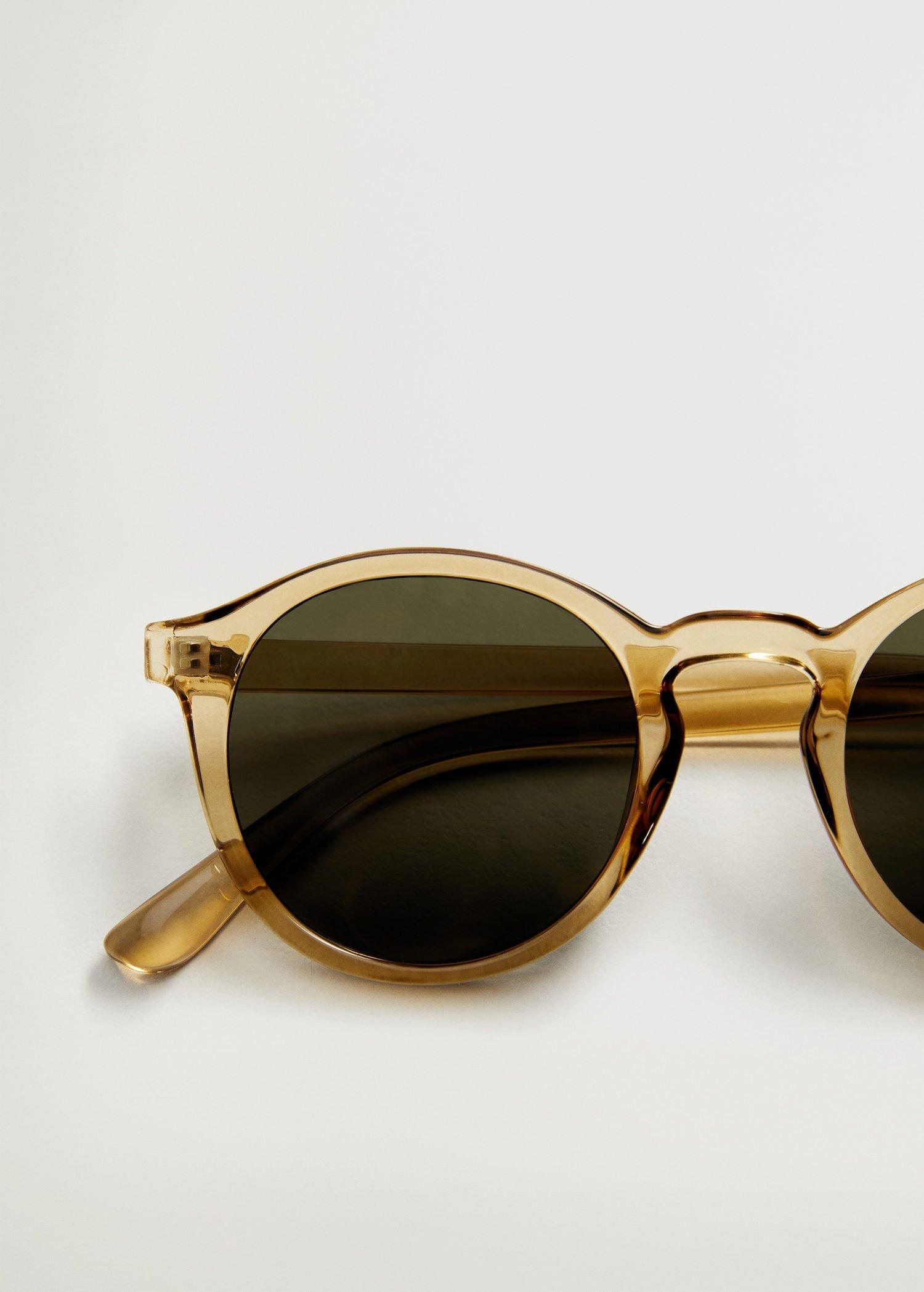 Dark Brown Rounded Sunglasses, Men, , large image number 1