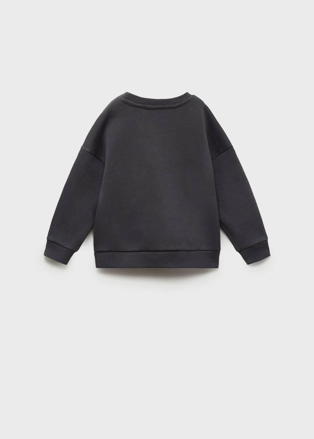 Grey Printed Picture Sweatshirt, Baby Boy, Charcoal, large image number 2