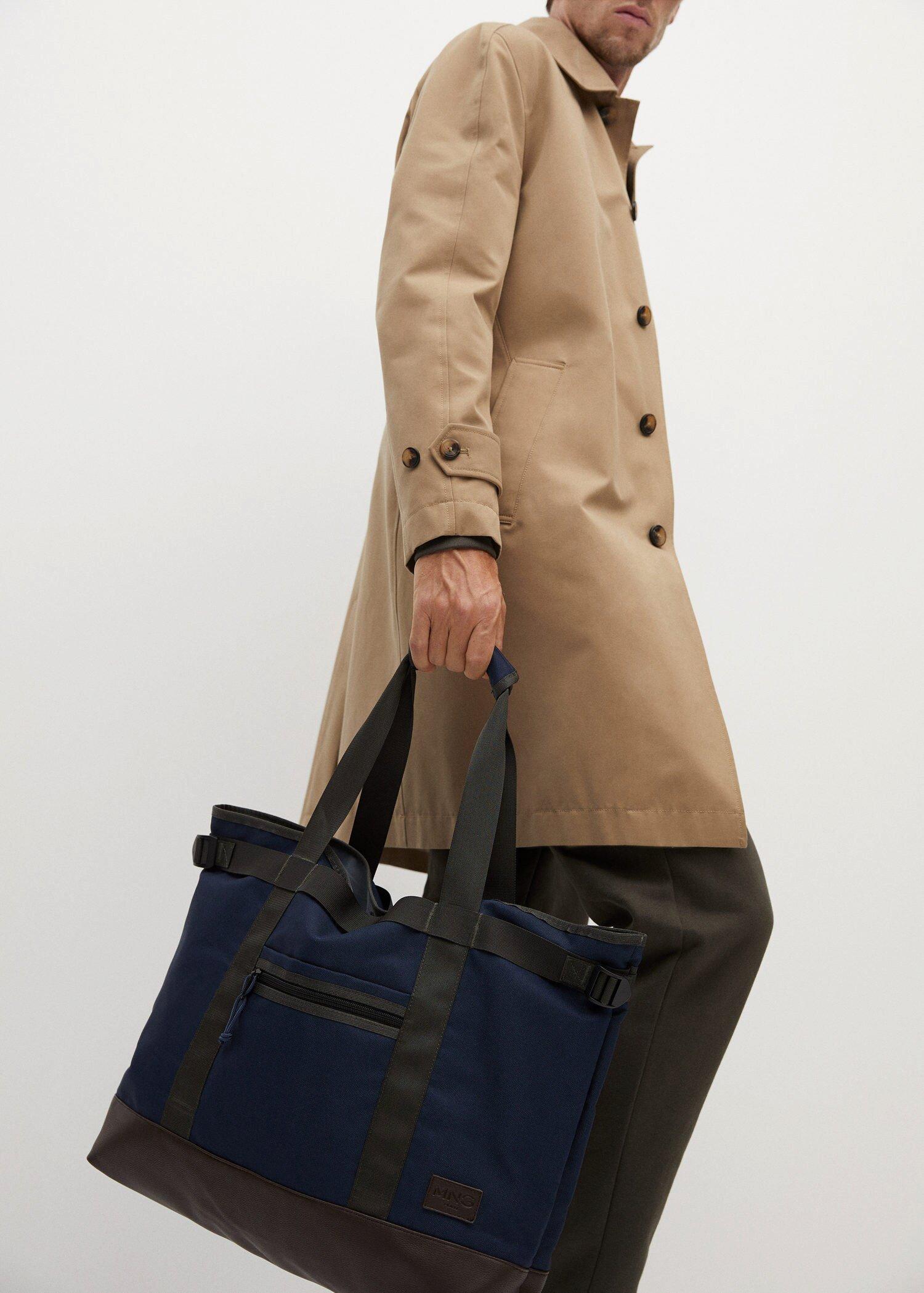 medium blue Pocket canvas tote bag, Men, , large image number 6