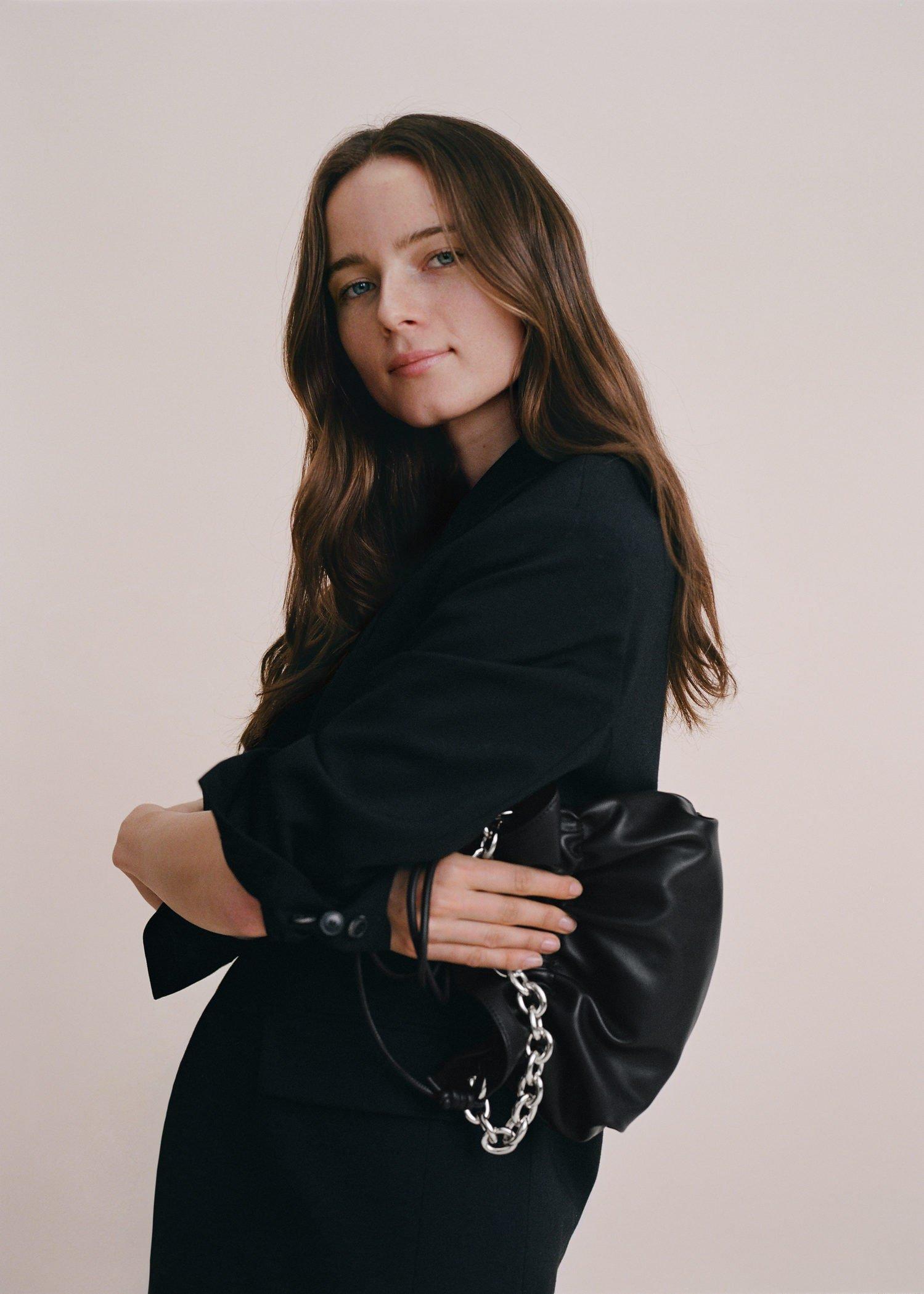 Black Chain Bucket Bag, Women, , large image number 0