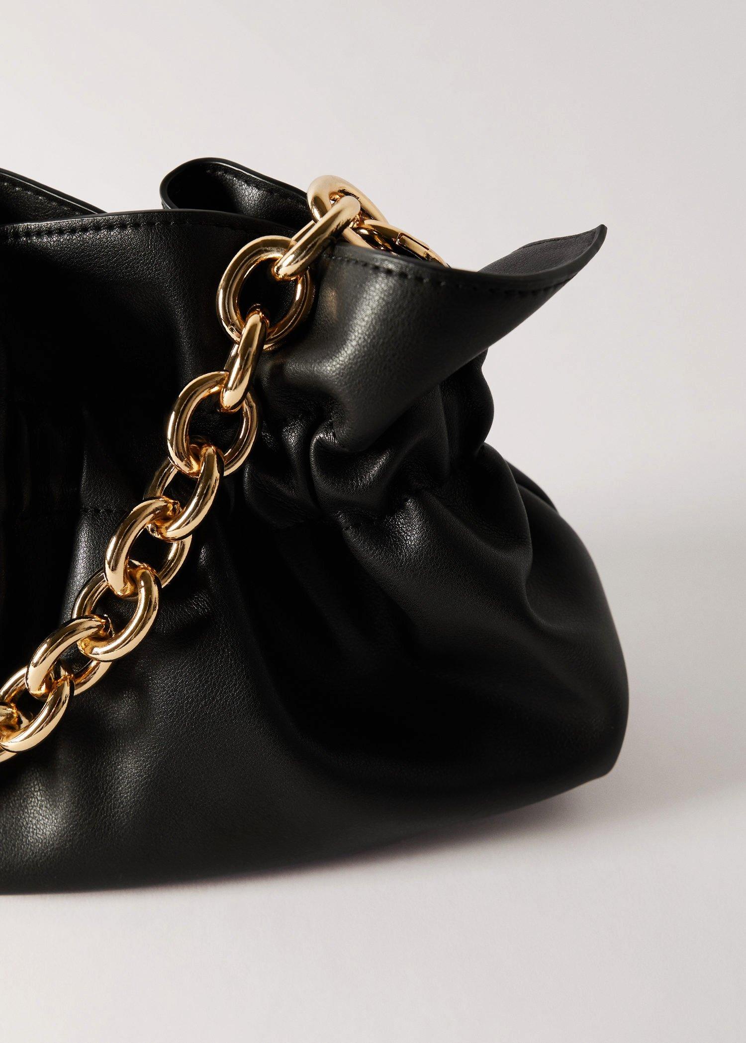 Black Chain Bucket Bag, Women, , large image number 3