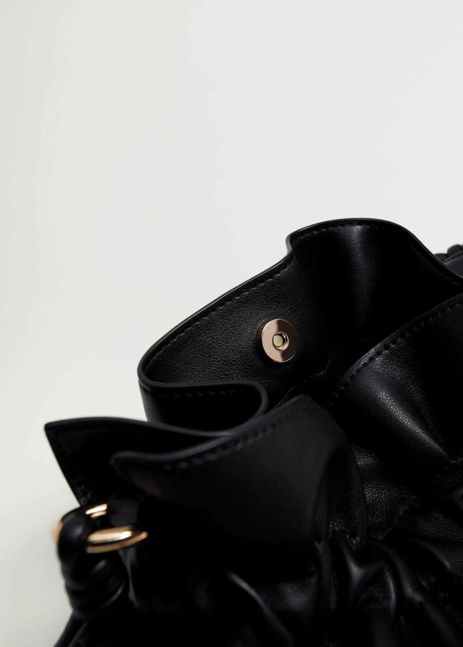 Black Chain Bucket Bag, Women, , large image number 5
