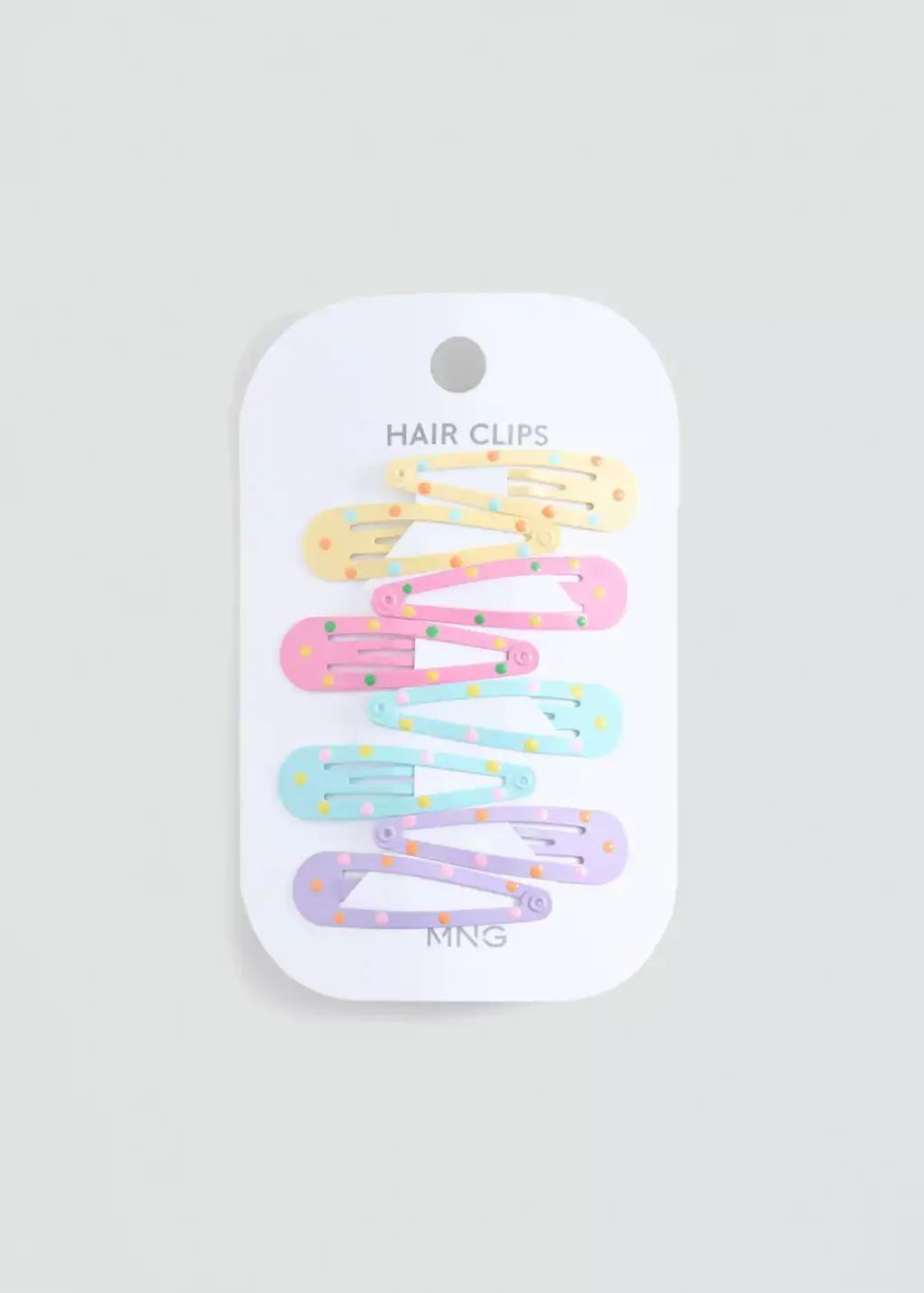 Pink Pack Of Clips, Kids Girl, Pink, large image number 2