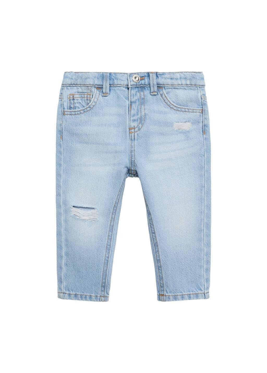 Blue Ripped Details Skinny-Fit Jeans, Baby Boy, , large image number 2