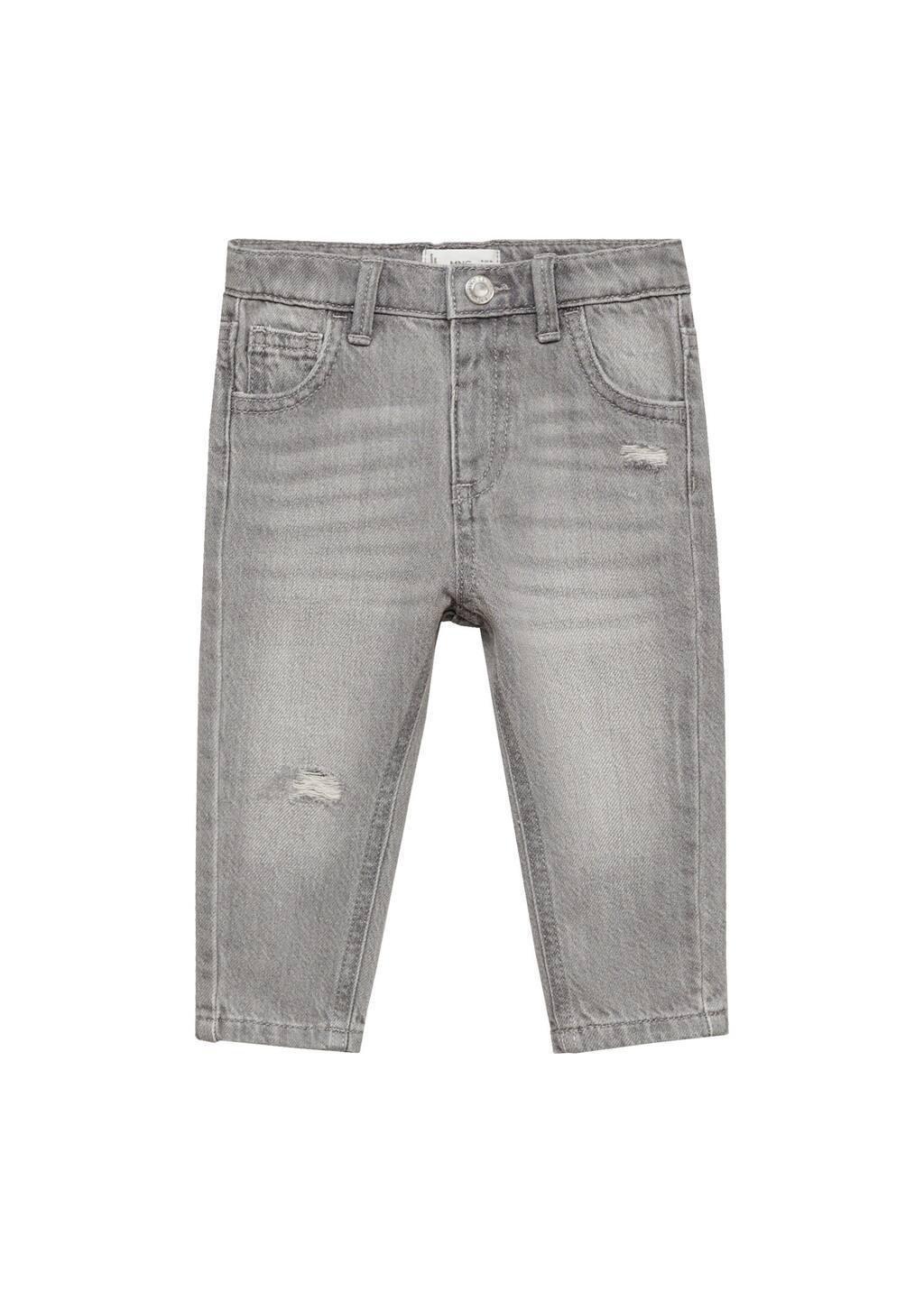 Grey Ripped Details Skinny-Fit Jeans, Baby Boy, , large image number 2