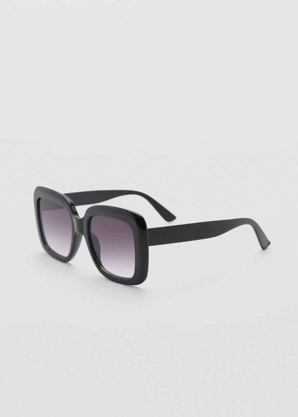Black Resin Frame Sunglasses, , medium