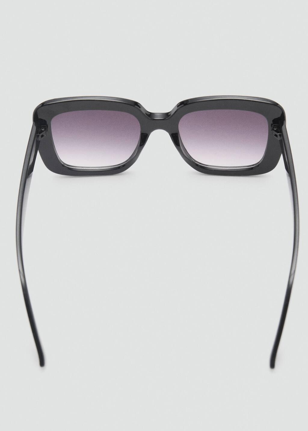 Black Resin Frame Sunglasses, Black, large image number 1