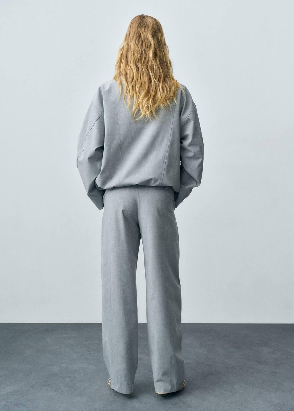 Grey Drawstring Jogger Trousers, , large image number 7