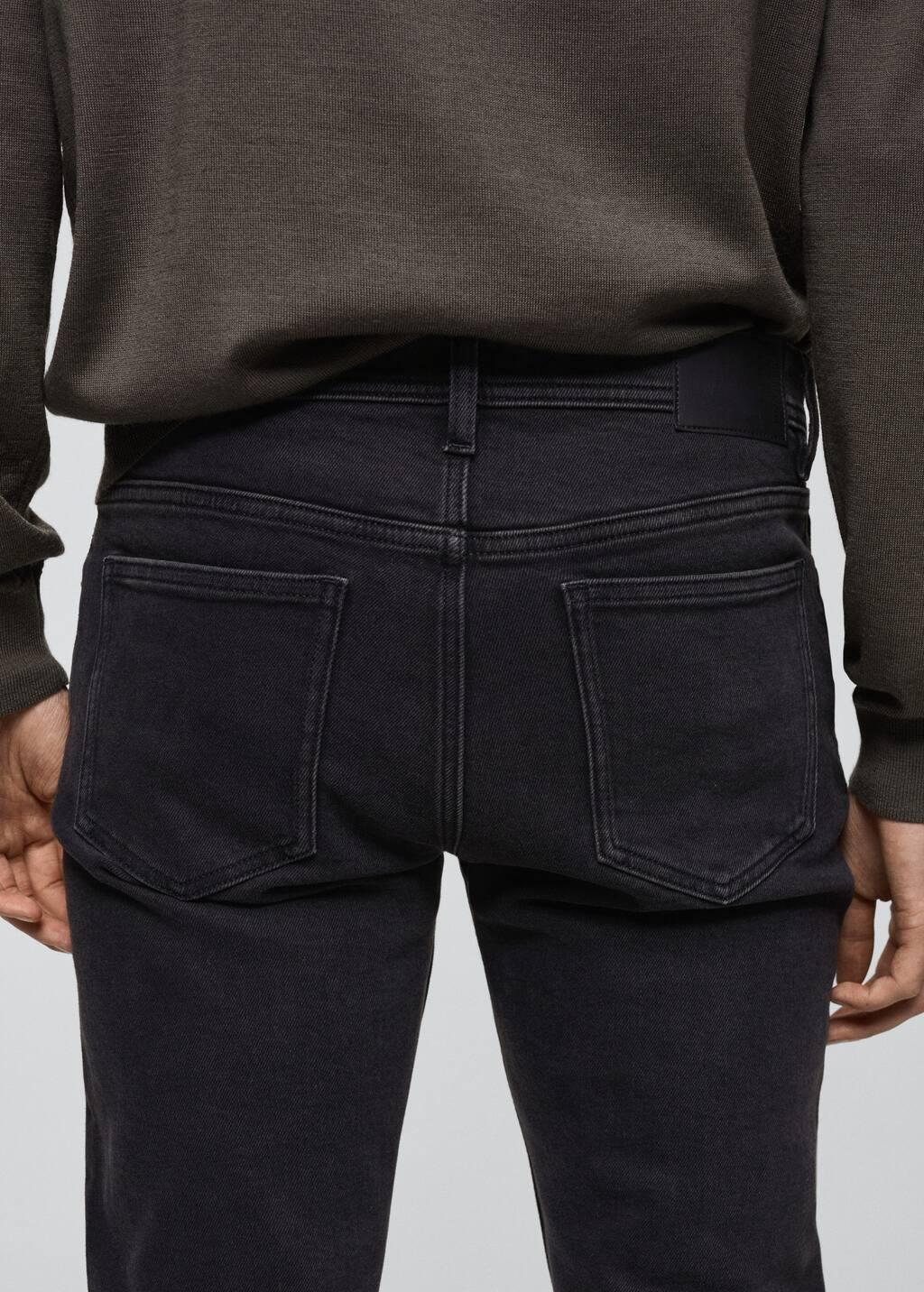 Grey Slim Fit Black Jan Jeans, , large image number 5