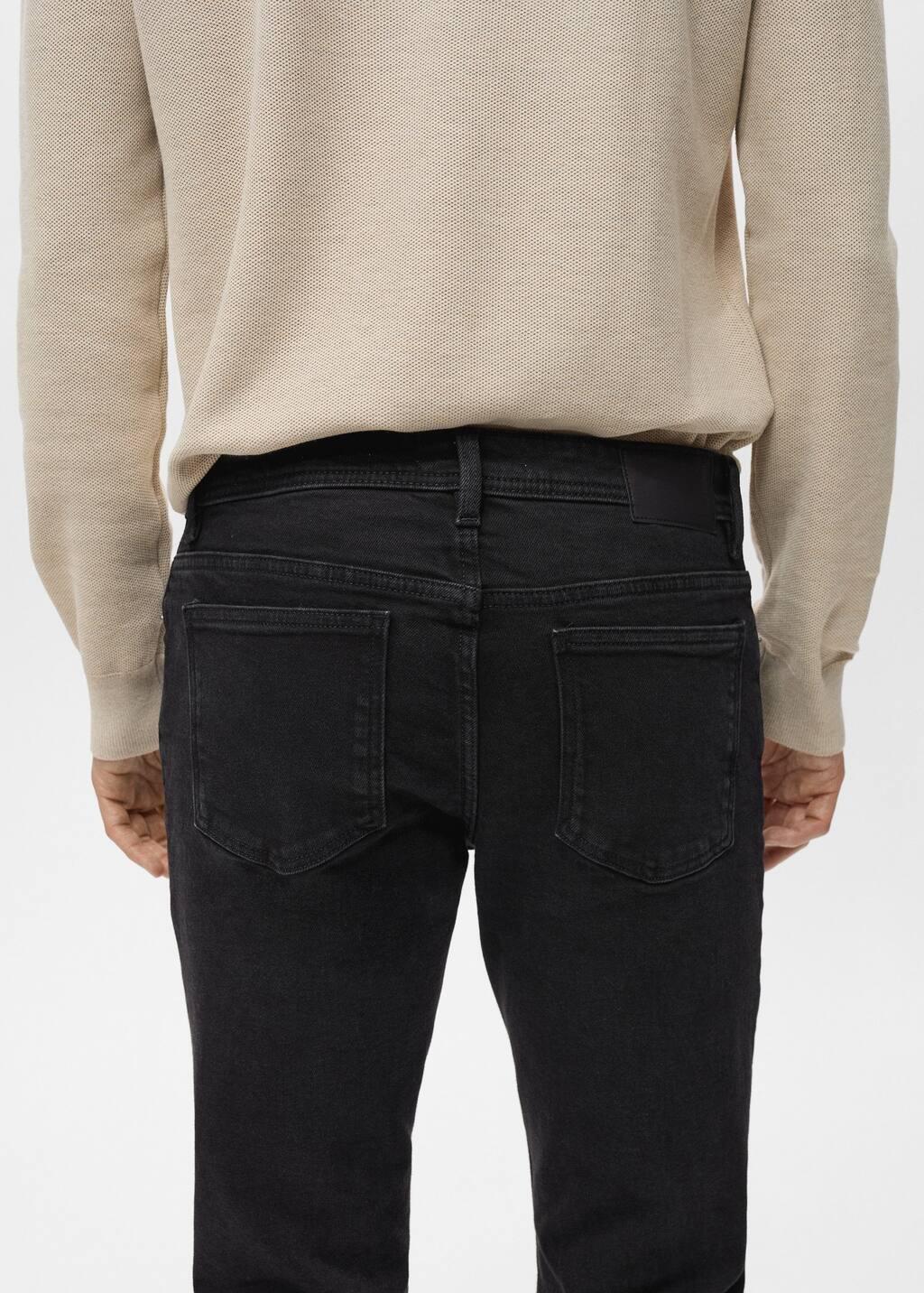 Grey Slim Fit Black Jan Jeans, , large image number 6