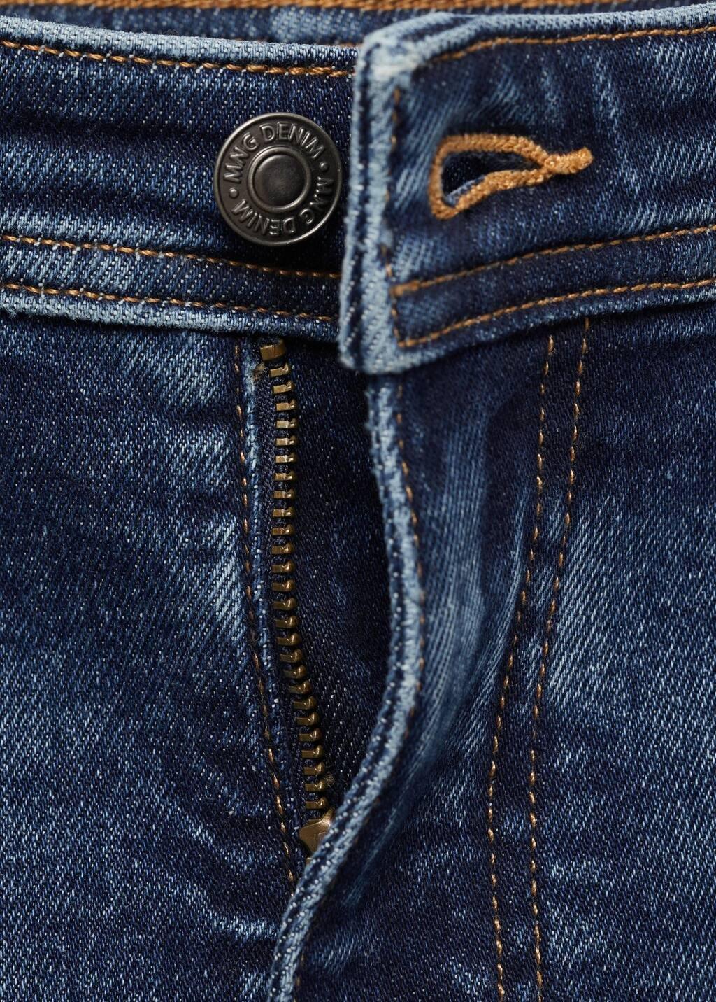 Blue Jan Slim-Fit Faded Dark-Wash Jeans, Open Blue, large image number 6