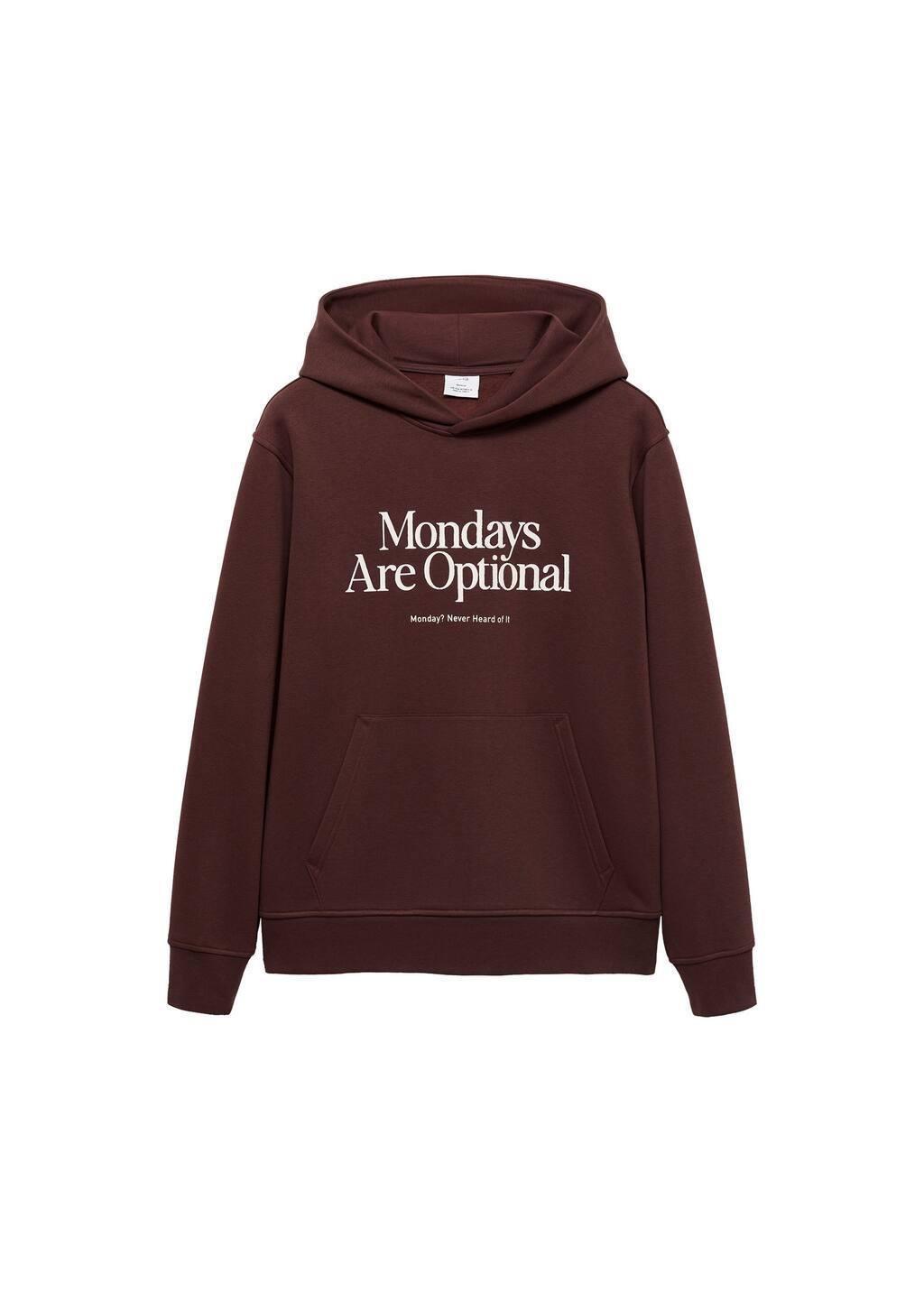 Red Printed Cotton Sweatshirt, , large image number 2