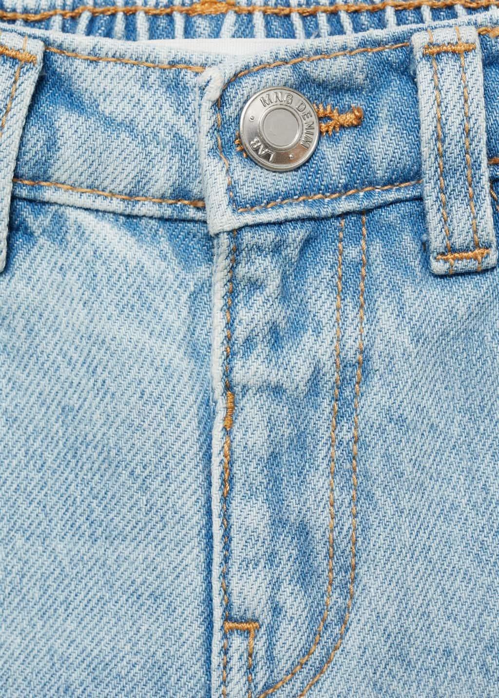 Blue Jeans Plain Shorts, Kids Girls, , large image number 2