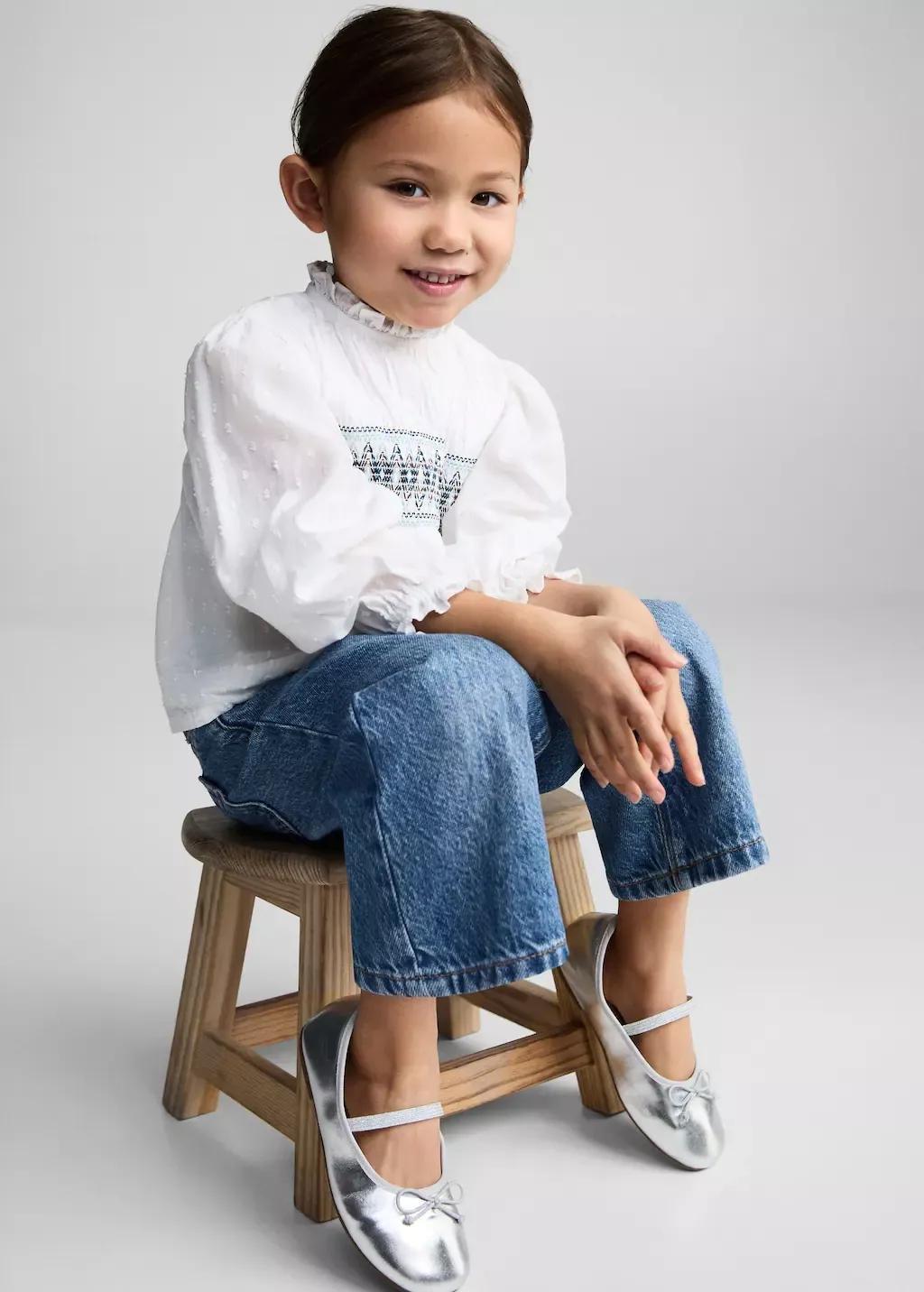Blue Jeans Embroidered Culotte Regular, Kids Girls, , large image number 0