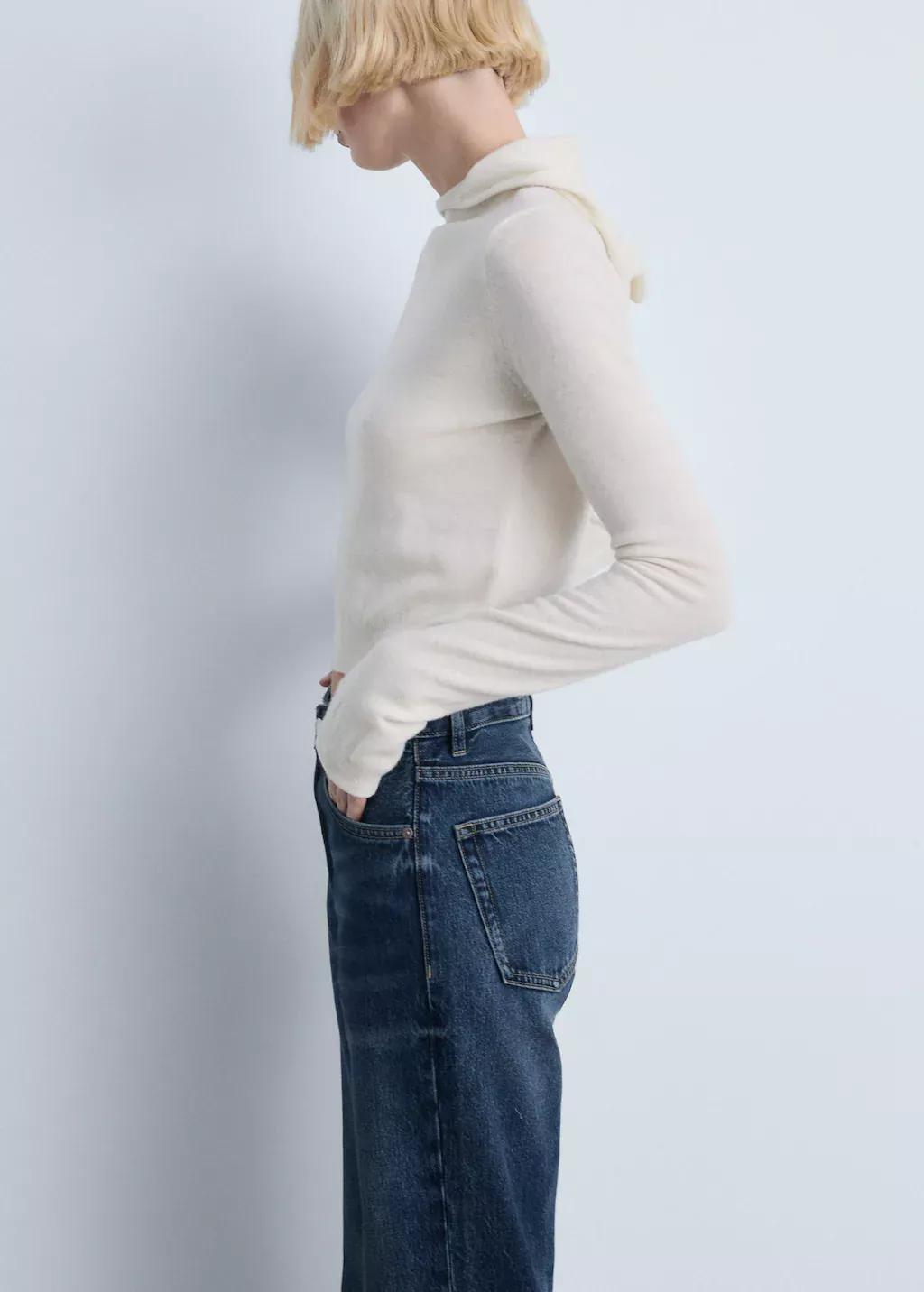 Blue Miami Medium-Rise Straight-Fit Jeans, , large image number 1