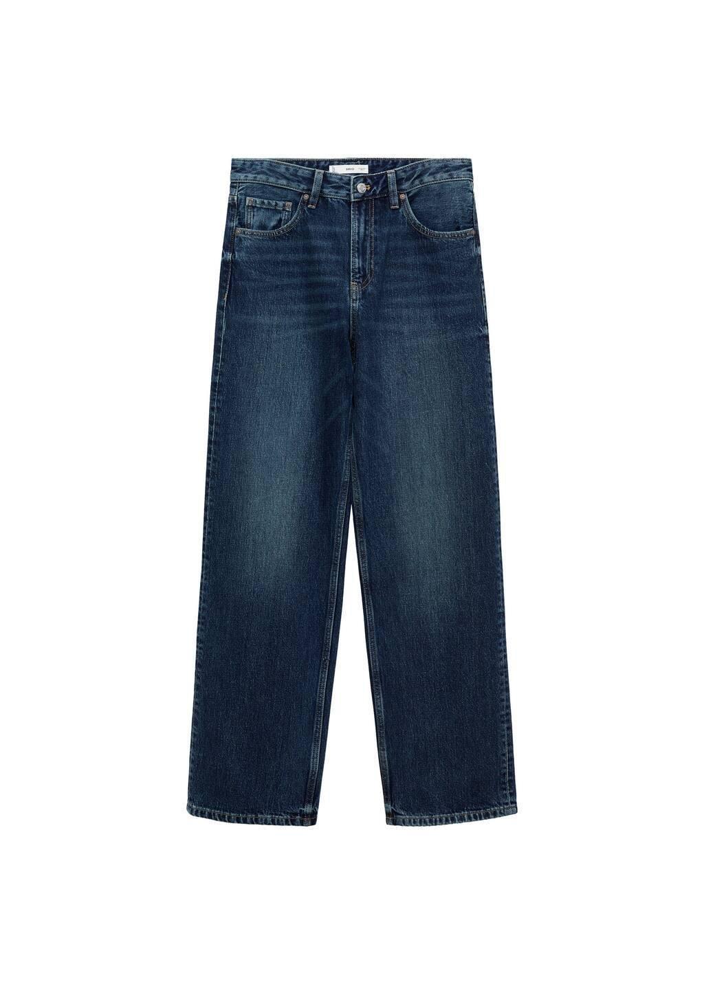 Blue Miami Medium-Rise Straight-Fit Jeans, , large image number 2