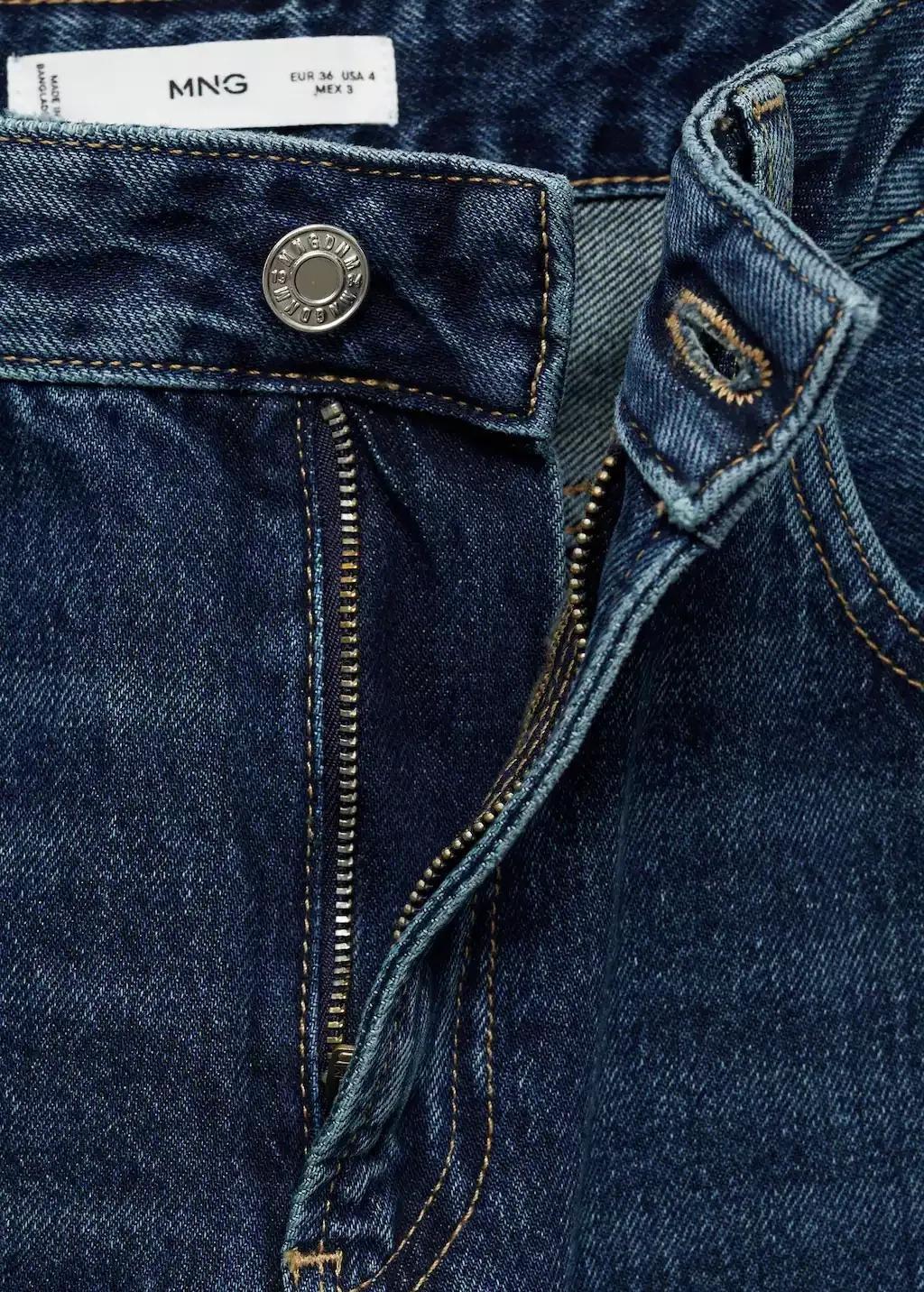 Blue Miami Medium-Rise Straight-Fit Jeans, , large image number 4