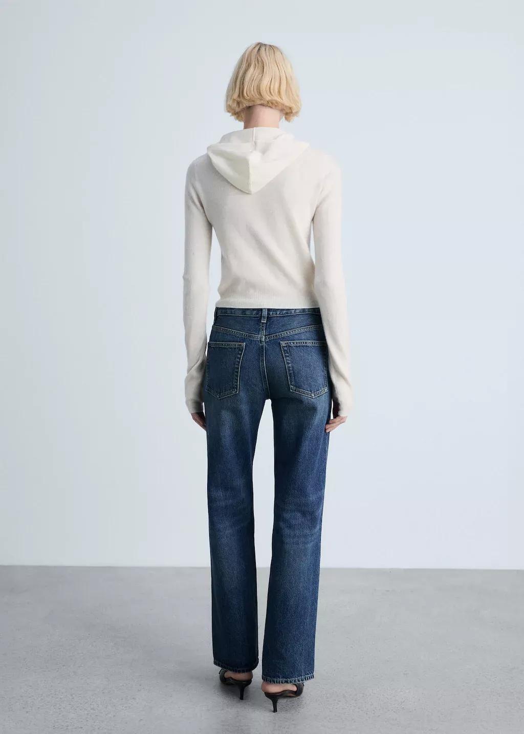 Blue Miami Medium-Rise Straight-Fit Jeans, , large image number 6
