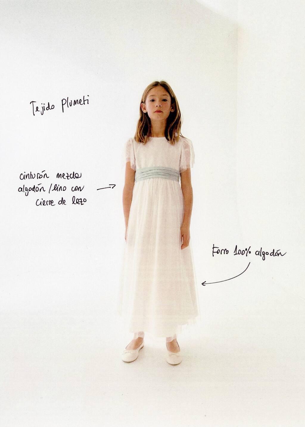 White Bow Plumeti Dress, Kids Girl, , large image number 8