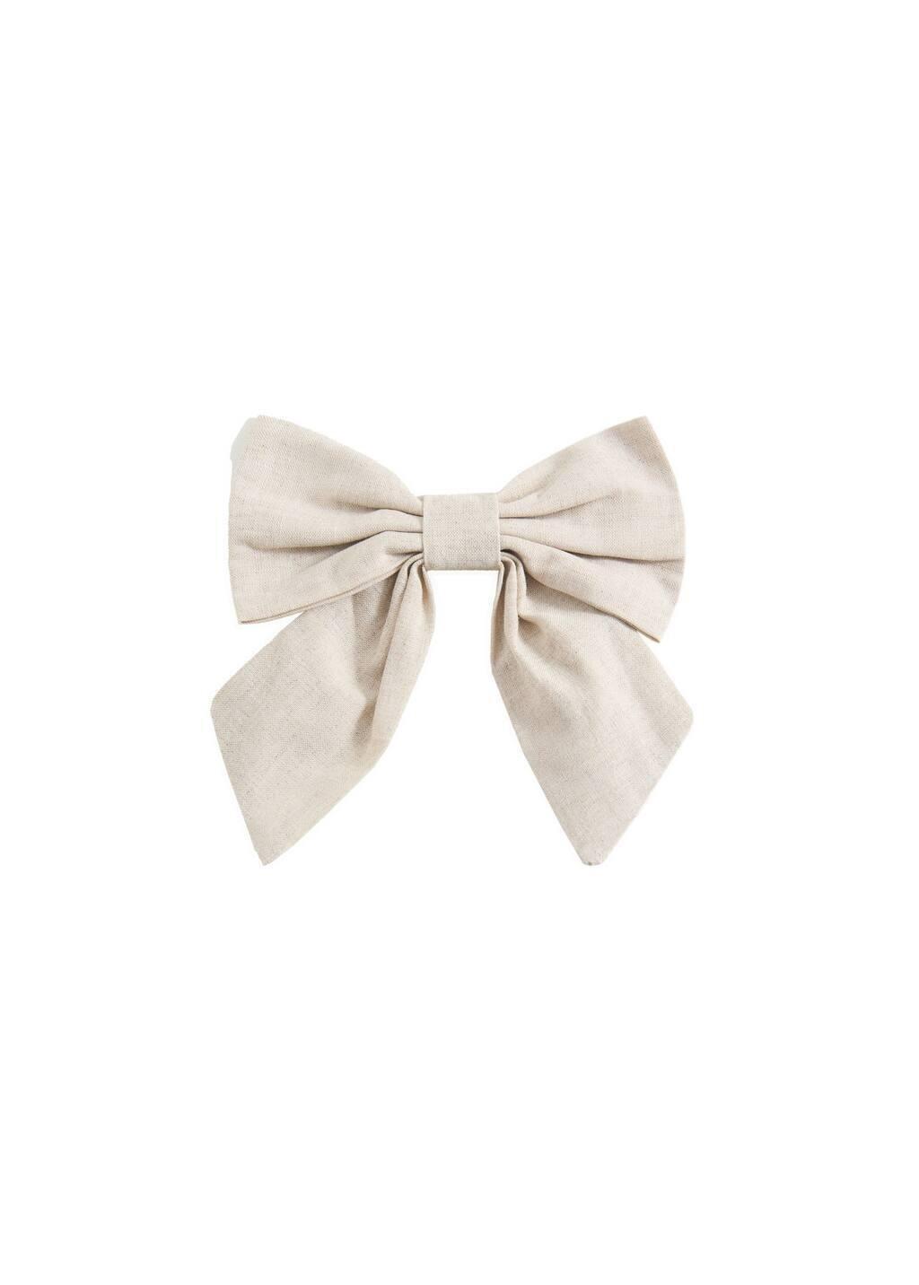 Brown Lt Pastel Bow Hairclip, Kids Girl, Light Pastel Brown, large image number 2