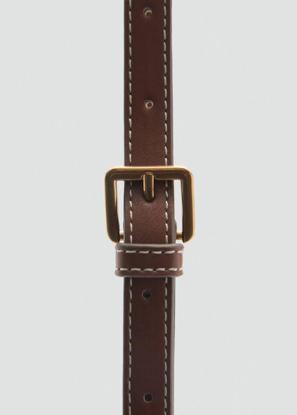 Brown Handmade Monogram Shopper Bag, Brown, large image number 1