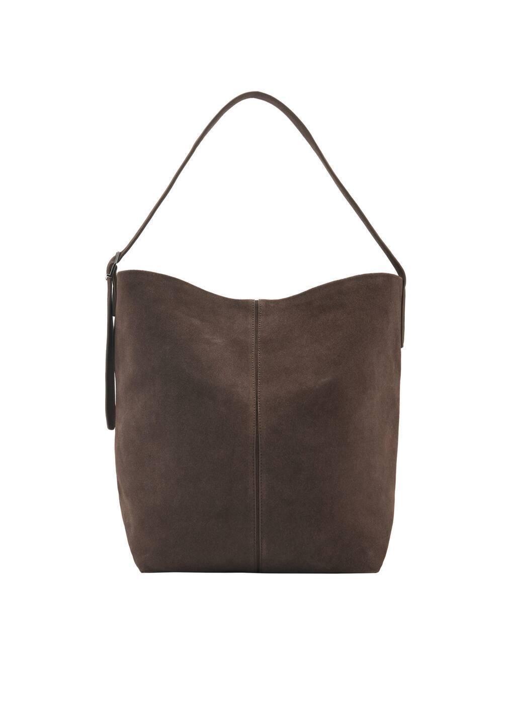 Brown Plain Handmade Shopper, Medium Brown, large image number 2