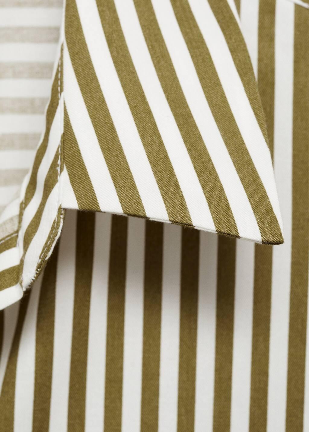 Green Striped Shirt With Contrasting Pocket, , large image number 3