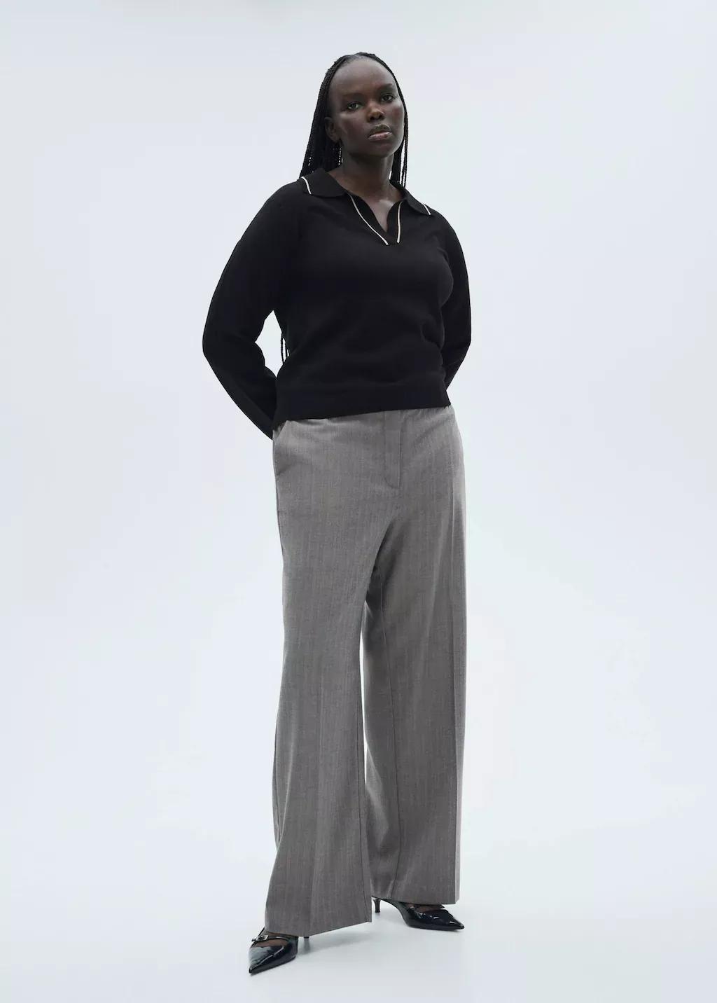 Black Jersey With Contrasting Lapels And Trims, , large image number 3