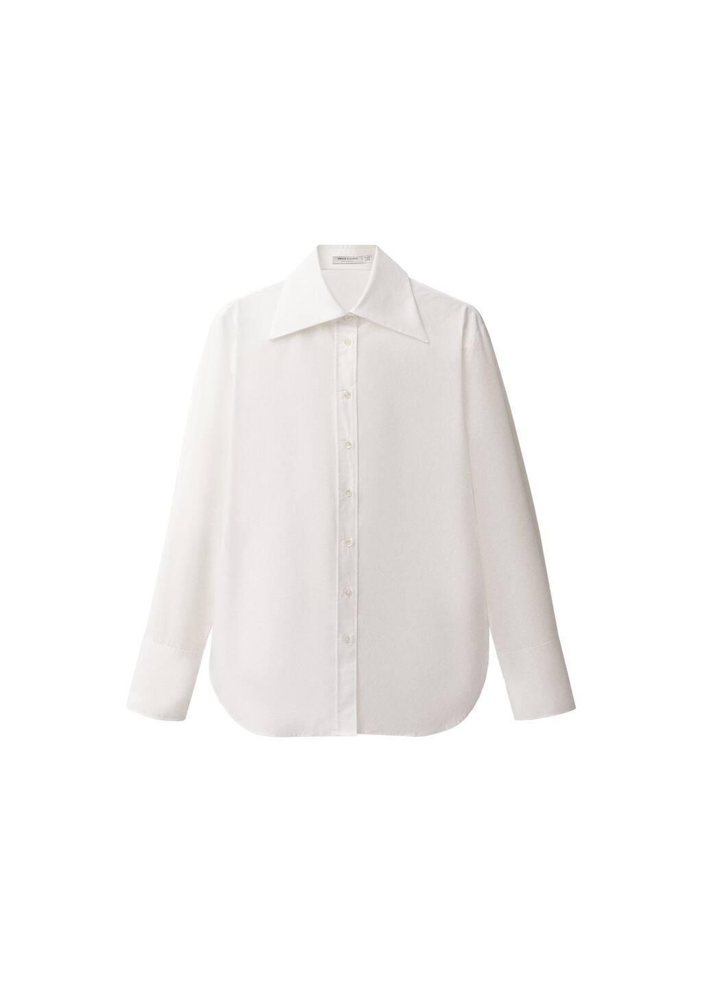 White Oversize Cotton Shirt, , large image number 2