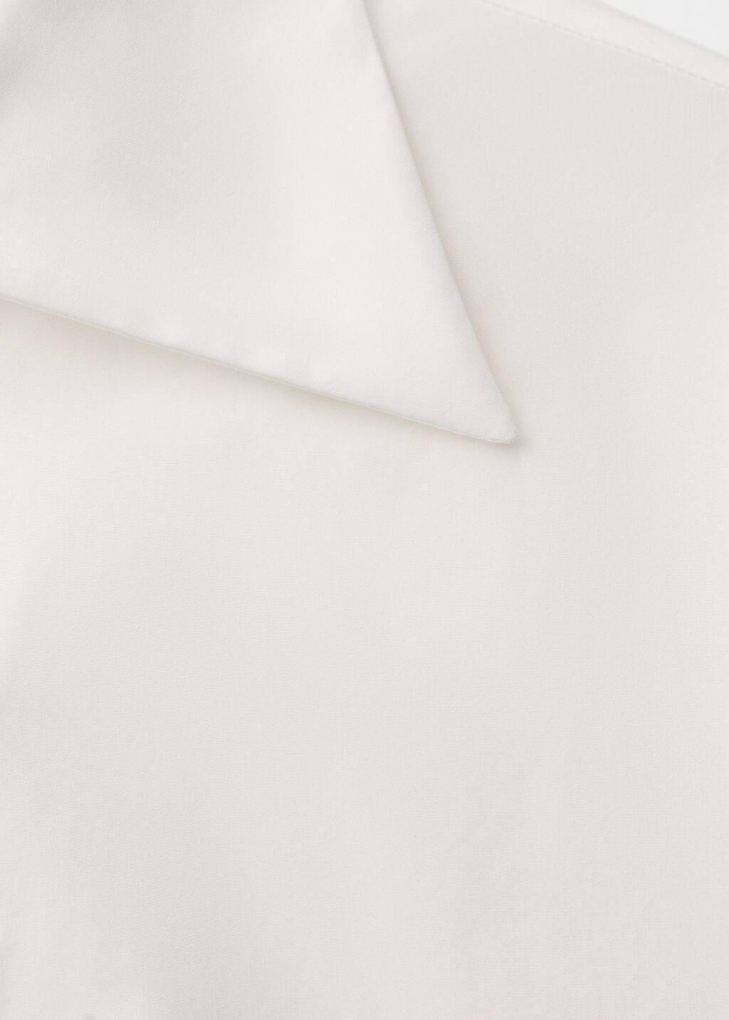 White Oversize Cotton Shirt, , large image number 5