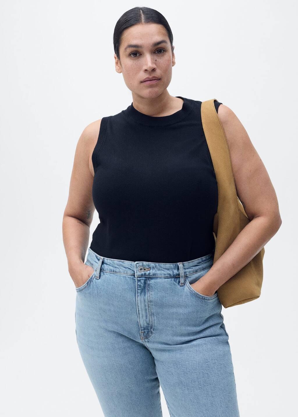 Blue Claudia Slim-Fit Cropped Jeans, , large image number 8