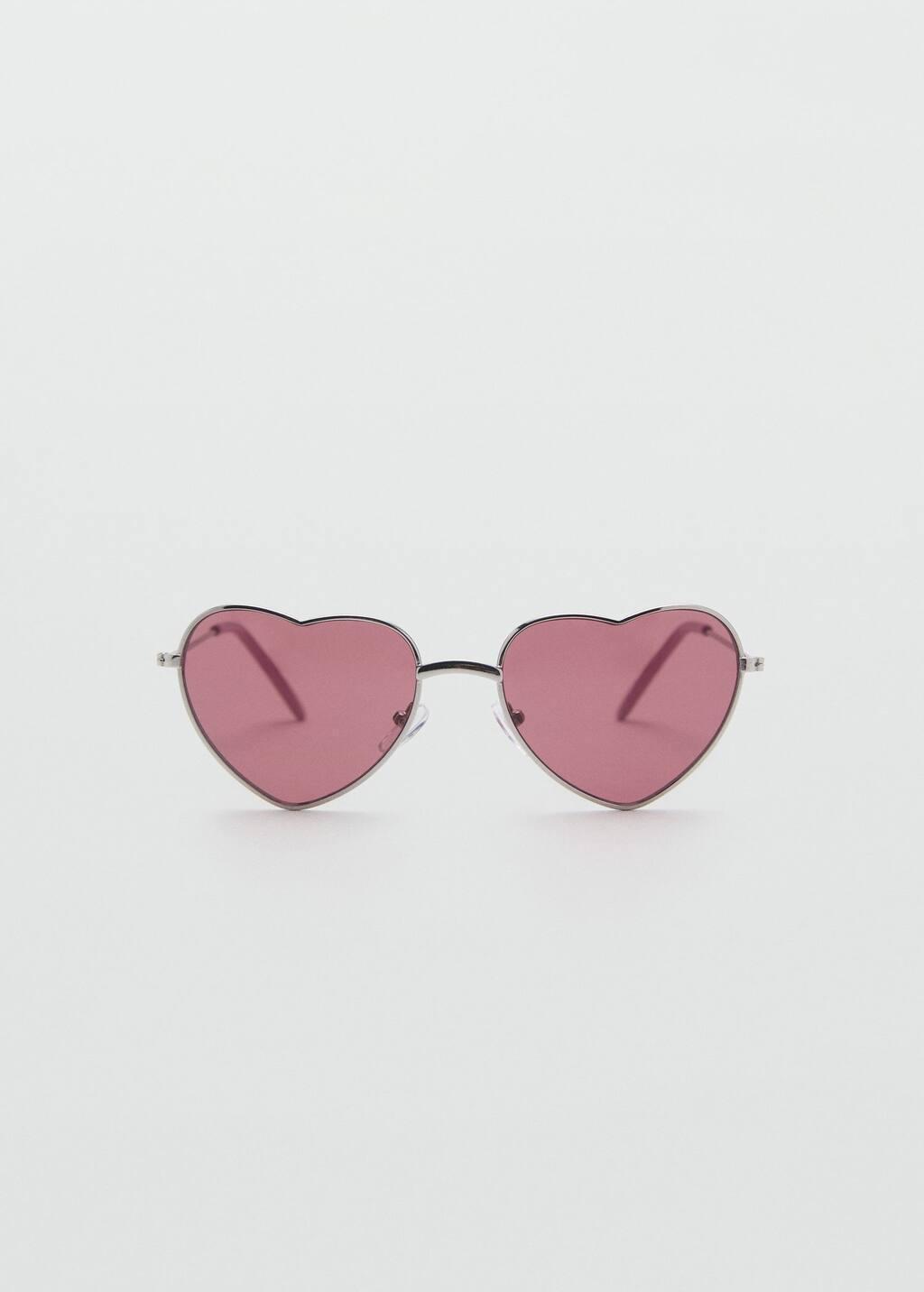 Silver Heart-Shape Sunglasses, Kids Girl, Silver, large image number 4