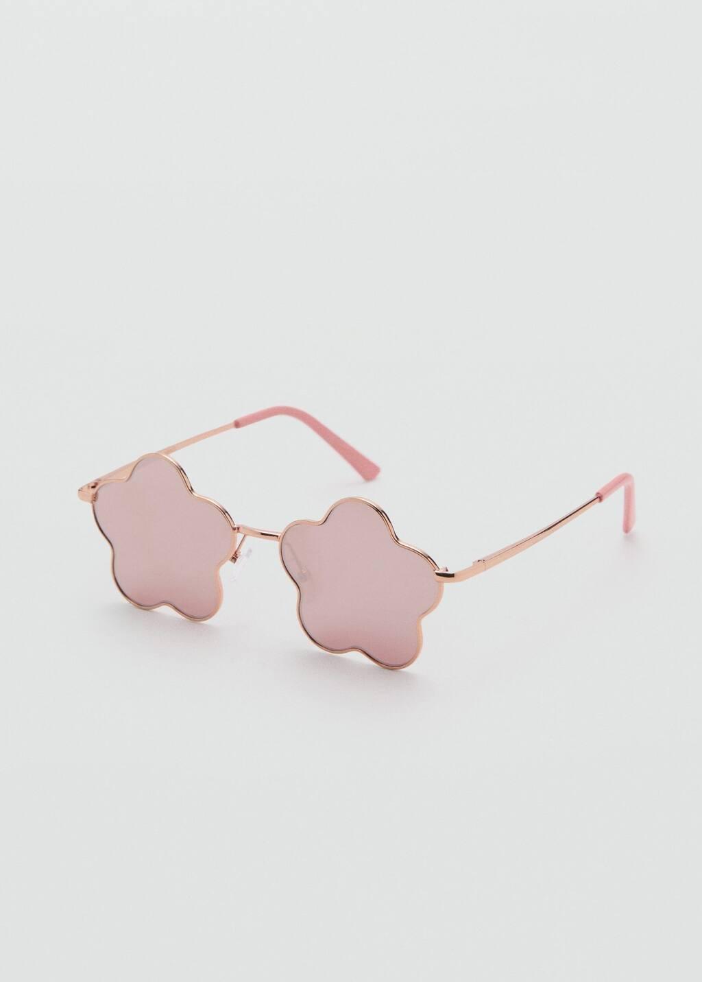 Gold Flower Sunglasses, Kids Girl, , medium