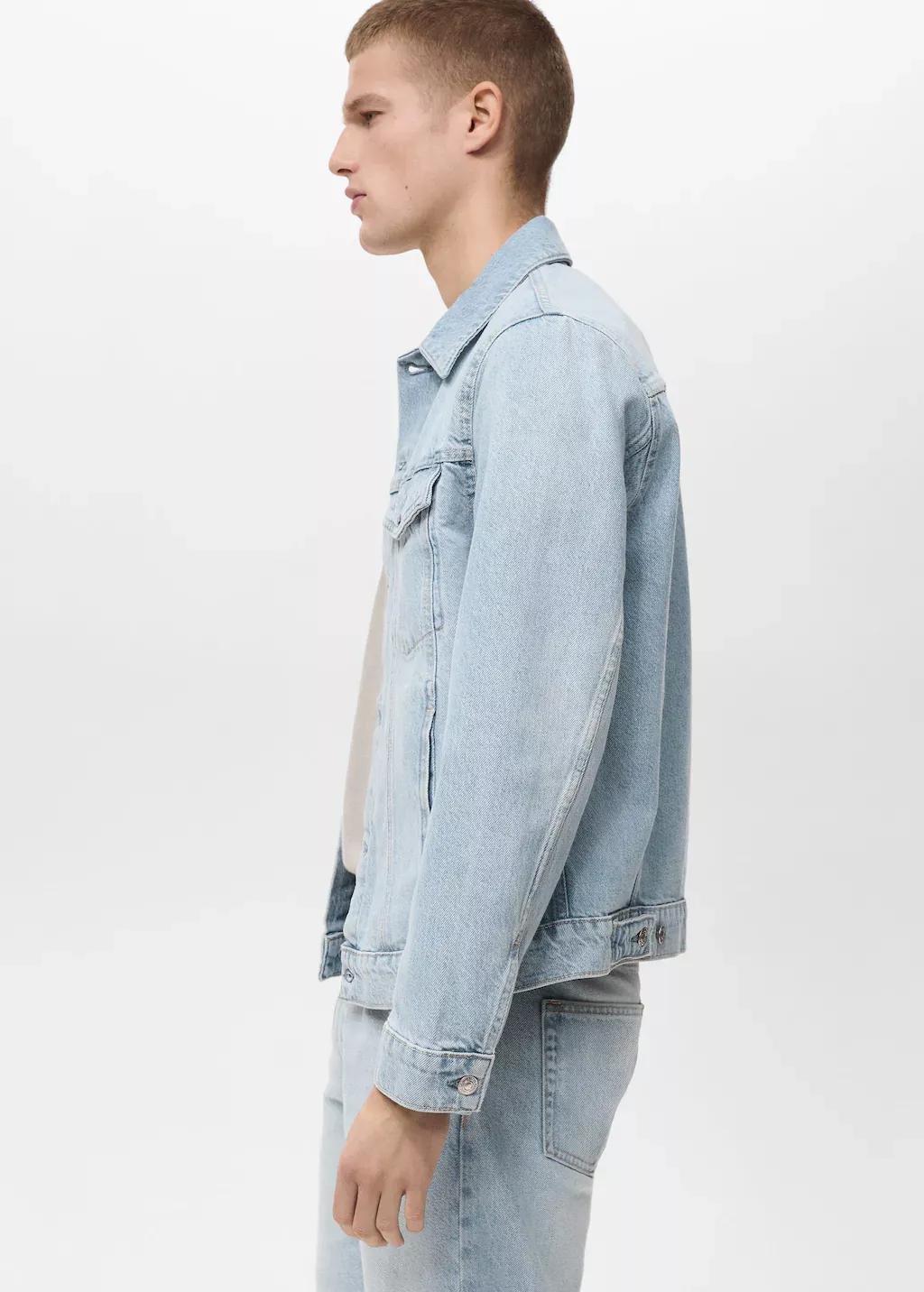 Blue Denim Jacket Pockets, , large image number 2